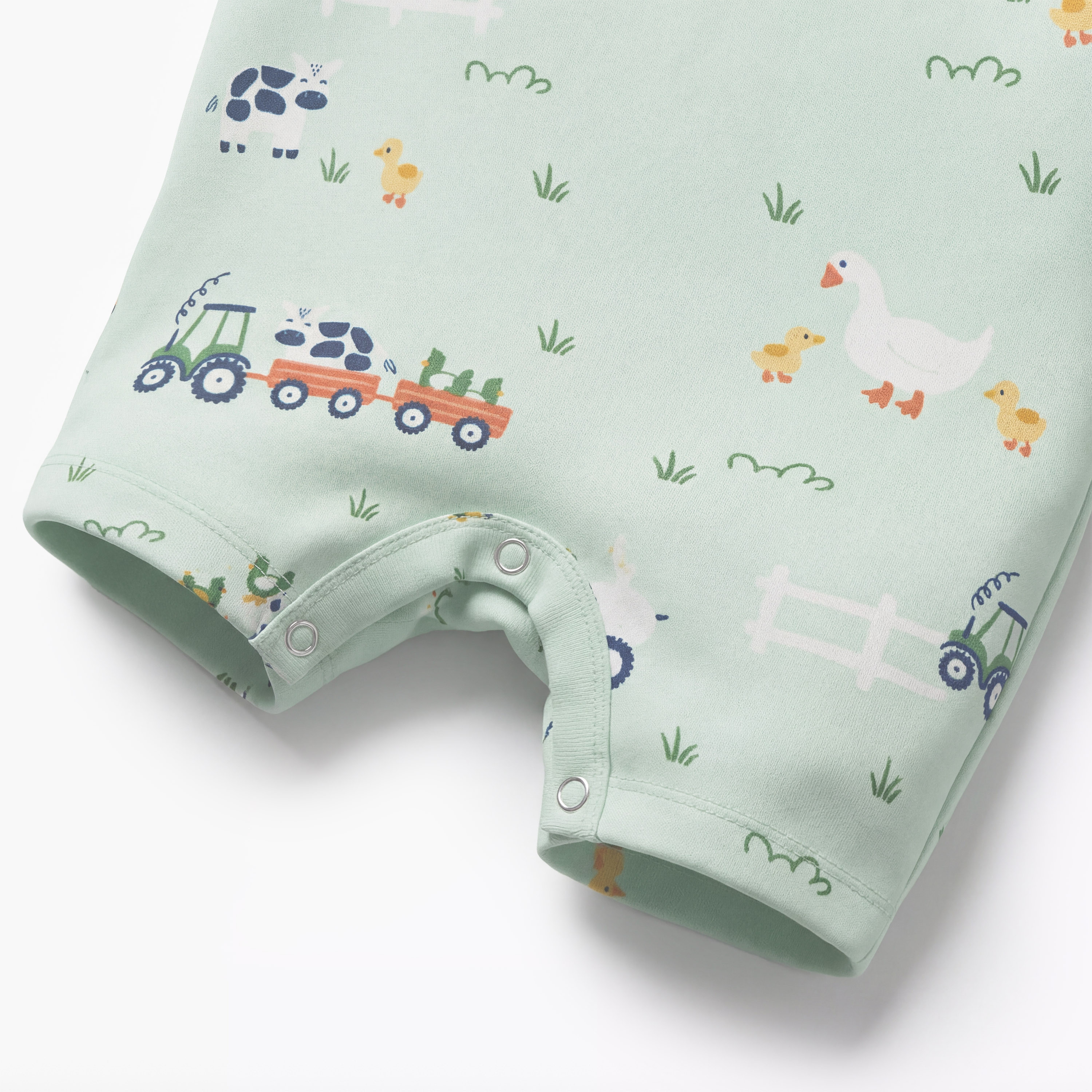 Pack of 2 Juniors Short Sleeves Romper with Farm Print-baby-boys-clothing-rompers-image-5