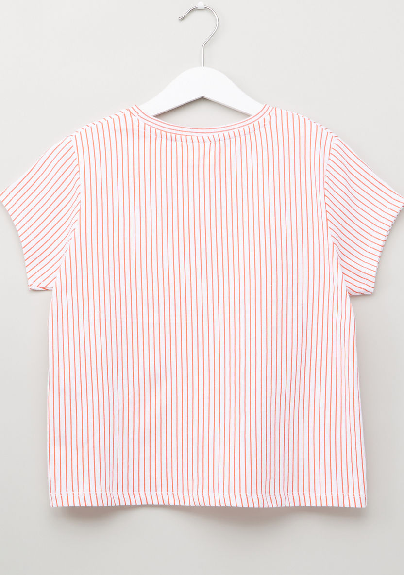 Minions Printed Round Neck Short Sleeves T-shirt-T Shirts-image-2