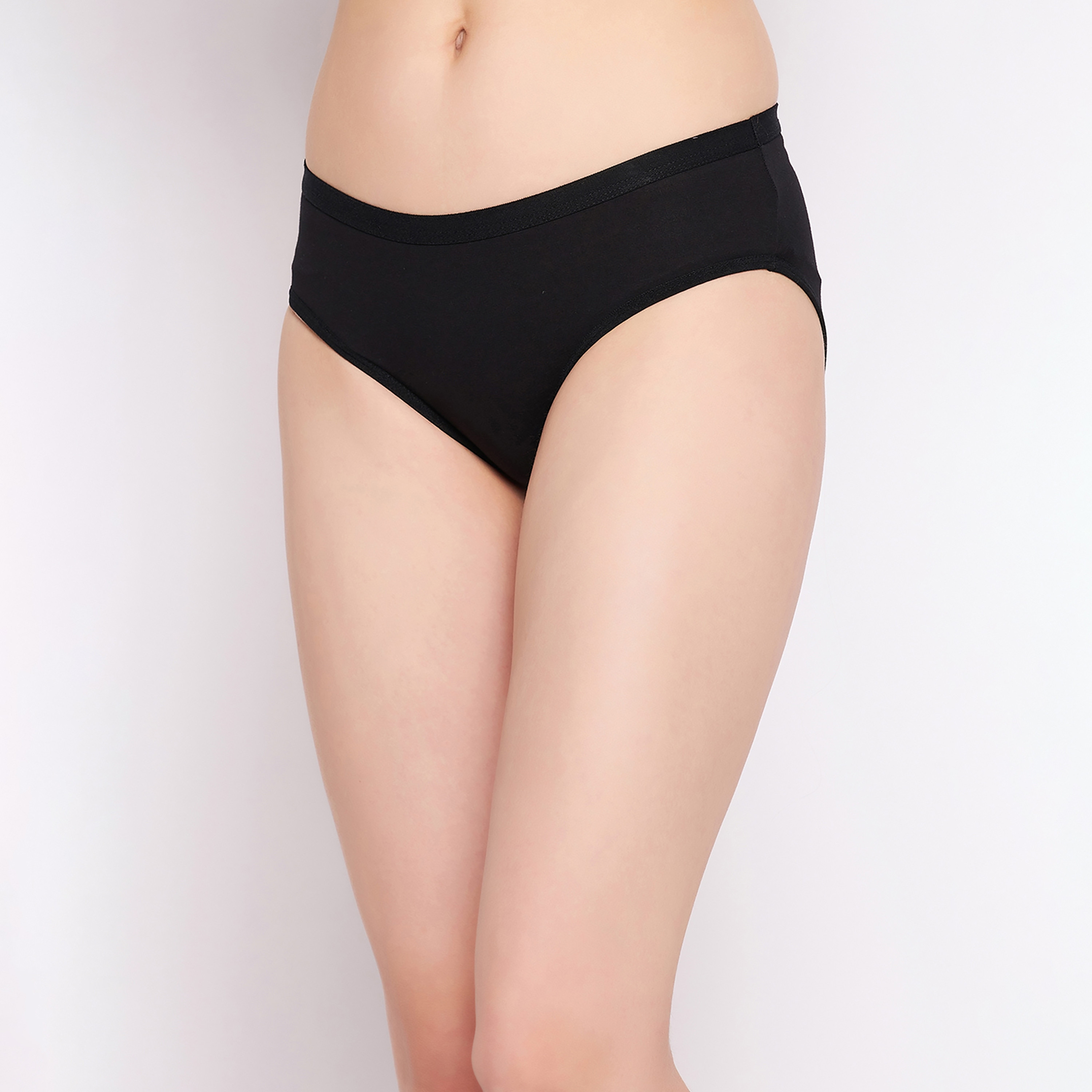 سروال داخلي هيبستر نسائي بخصر متوسط من كلوفيا - قطن-women-clothing-lingerie-panties-image-2