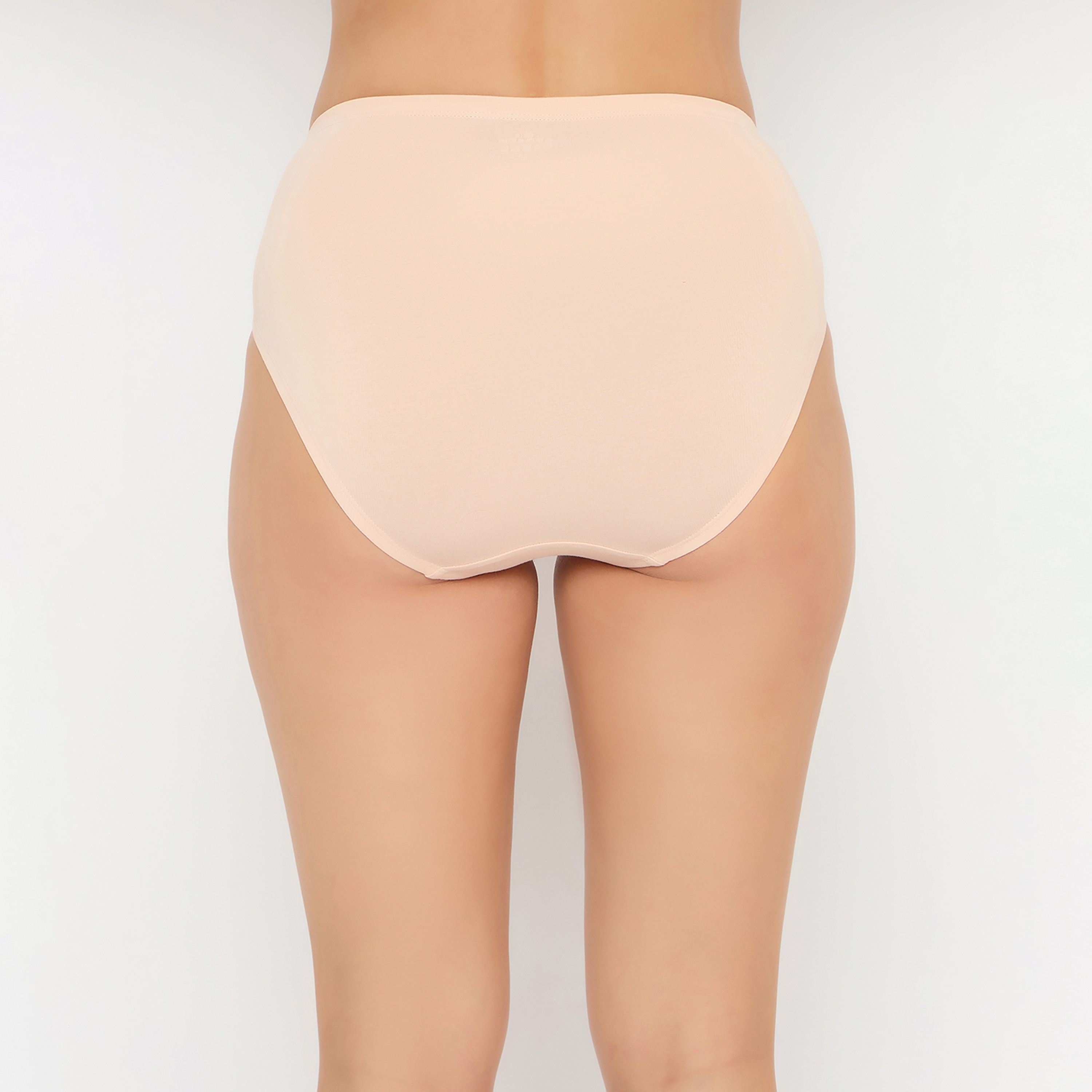 Clovia Mid Waist Women's Hipster Panty with Inner Elastic in Nude Color - Cotton-women-clothing-lingerie-panties-image-4