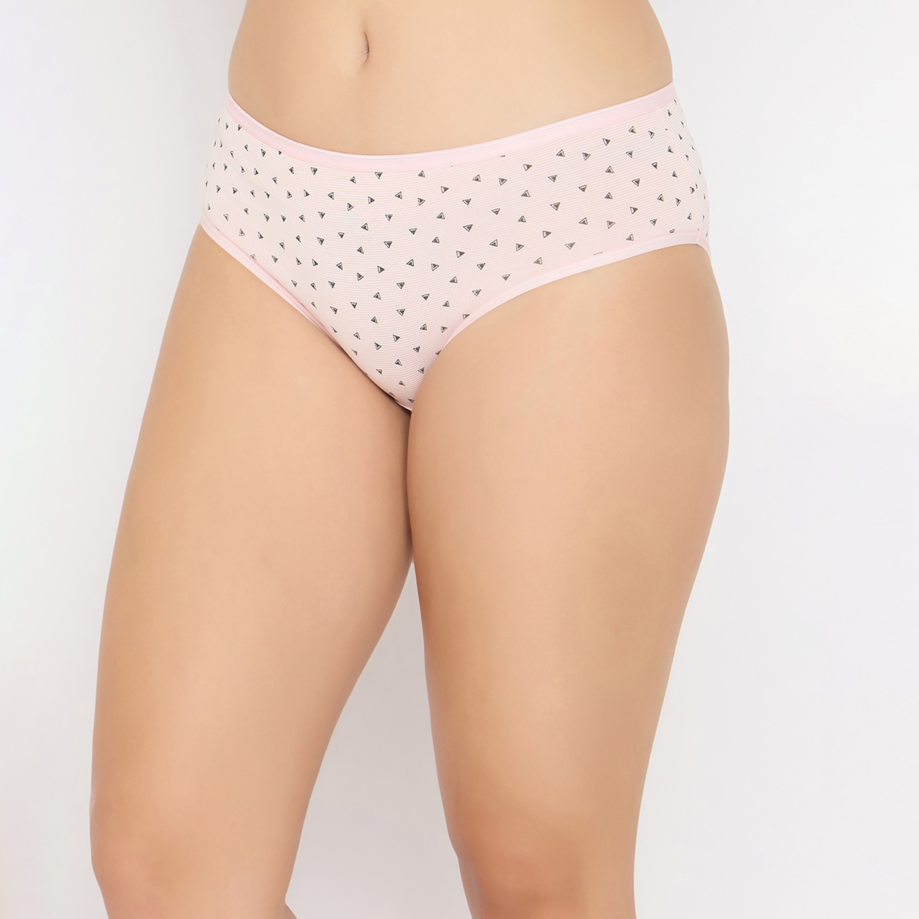 مجموعة من 3 سراويل داخلية هيبستر نسائية مطبوعة بخصر متوسط من كلوفيا - قطن-women-clothing-lingerie-panties-image-2