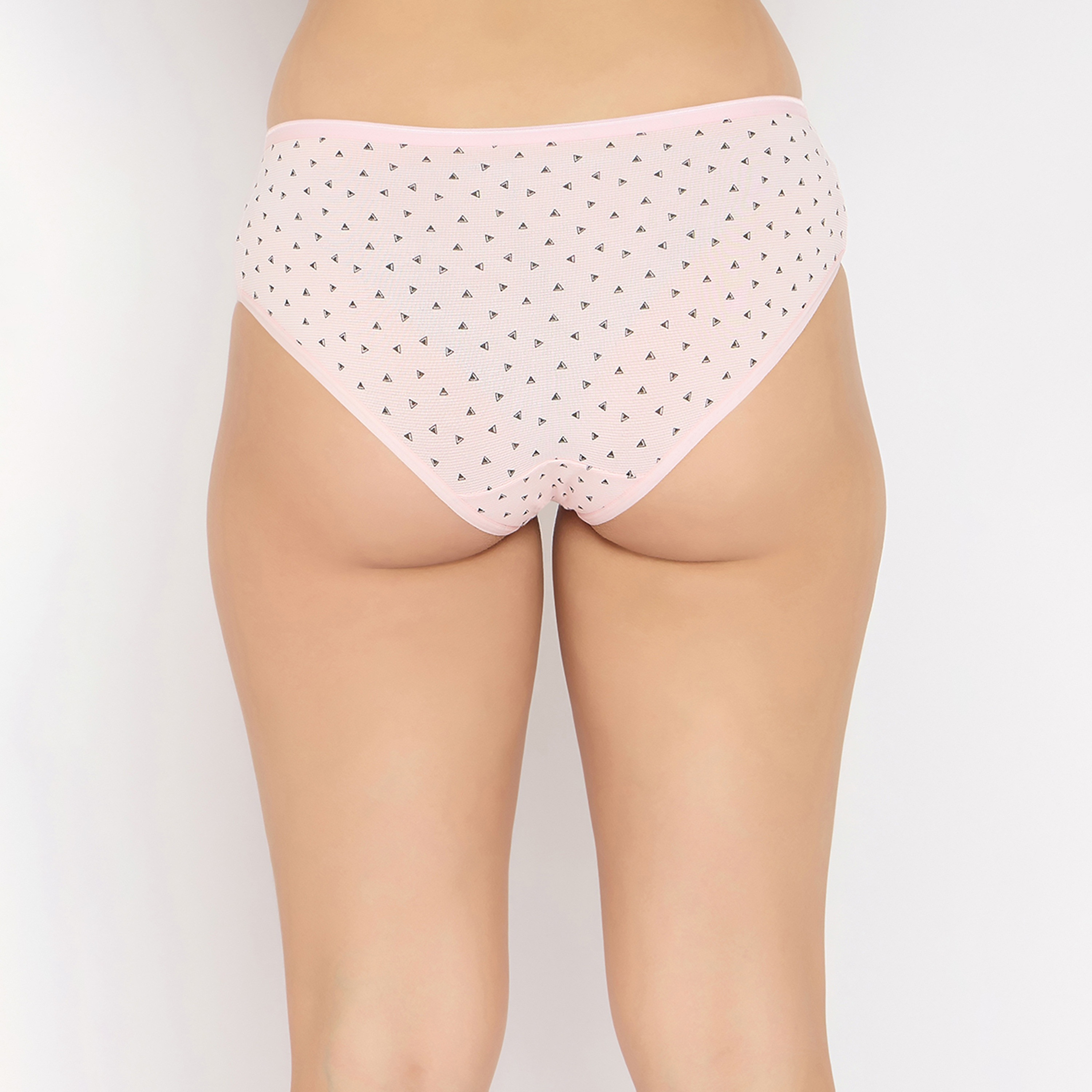 مجموعة من 3 سراويل داخلية هيبستر نسائية مطبوعة بخصر متوسط من كلوفيا - قطن-women-clothing-lingerie-panties-image-6