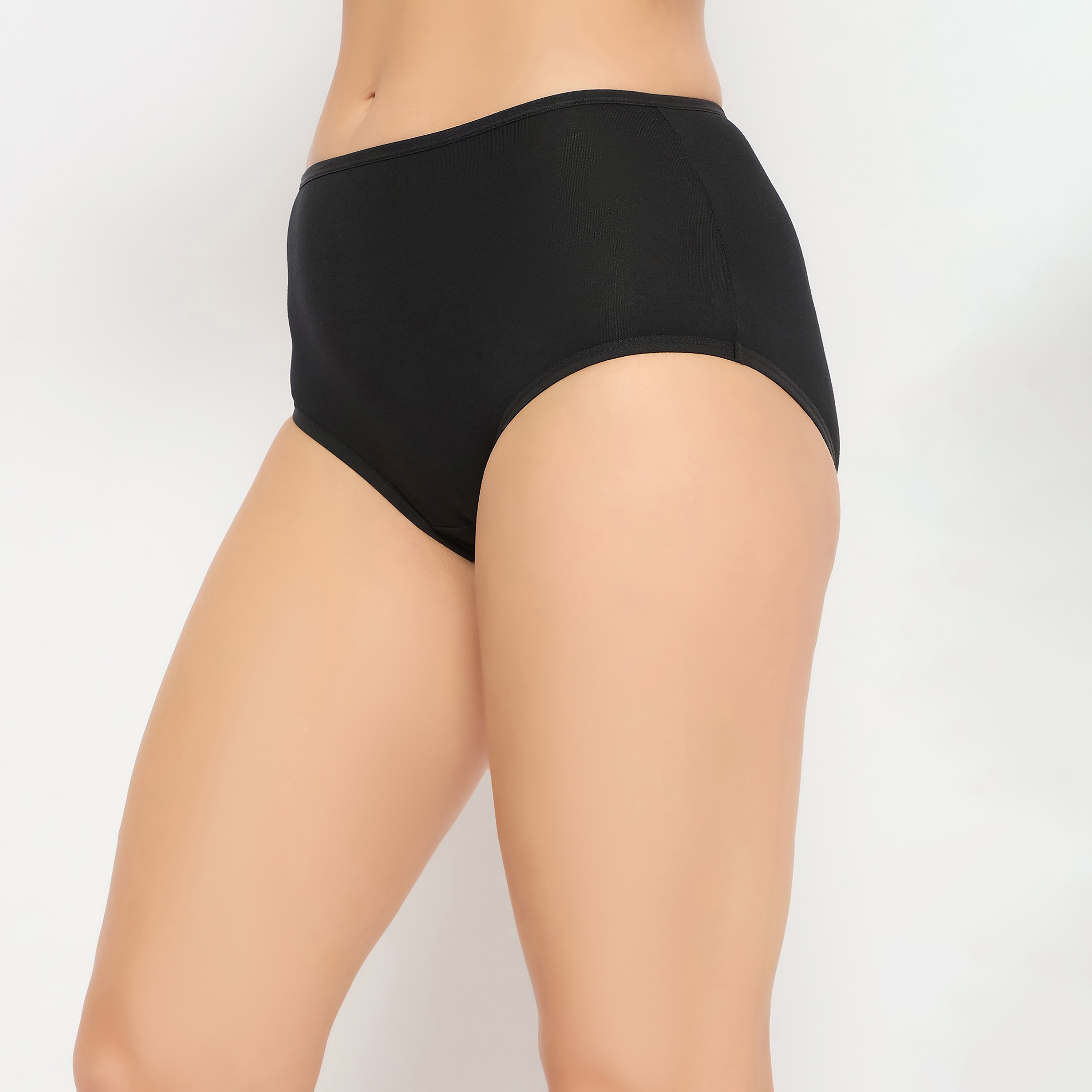 مجموعة من 3 سراويل داخلية هيبستر نسائية عالية الخصر من كلوفيا - قطن-women-clothing-lingerie-panties-image-2