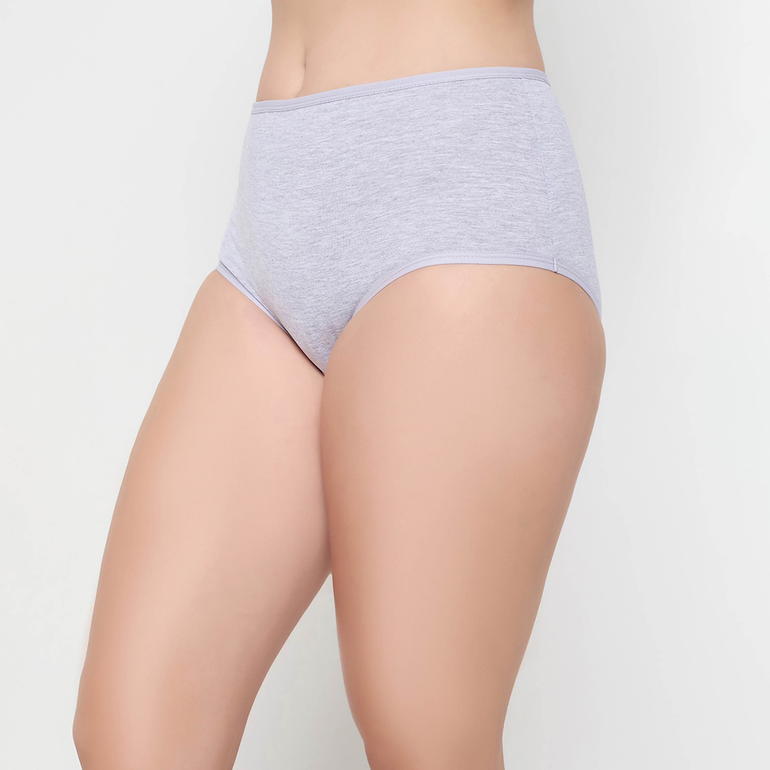 مجموعة من 3 سراويل داخلية هيبستر نسائية عالية الخصر من كلوفيا - قطن-women-clothing-lingerie-panties-image-3