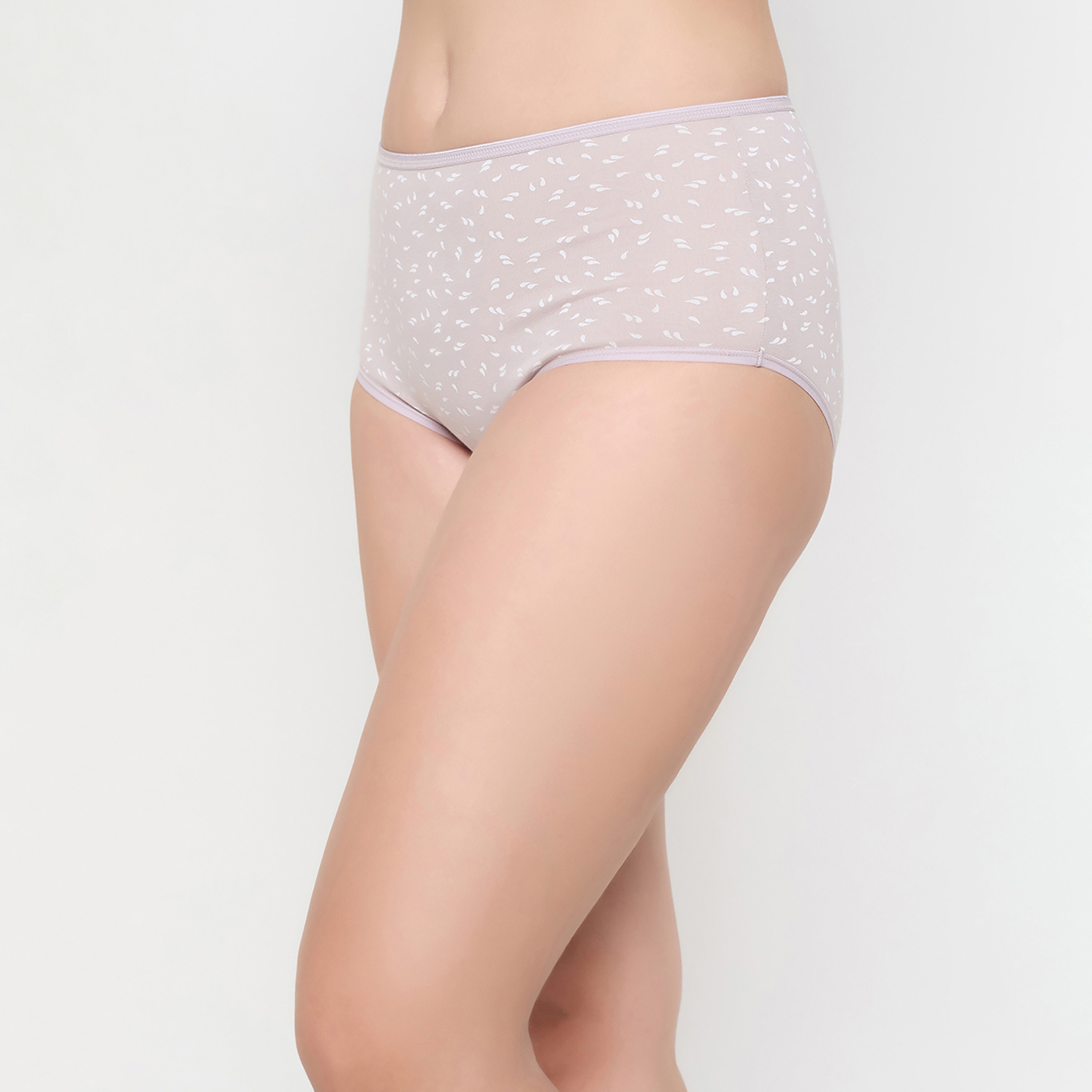 مجموعة من 3 سراويل داخلية هيبستر نسائية عالية الخصر من كلوفيا - قطن-women-clothing-lingerie-panties-image-2