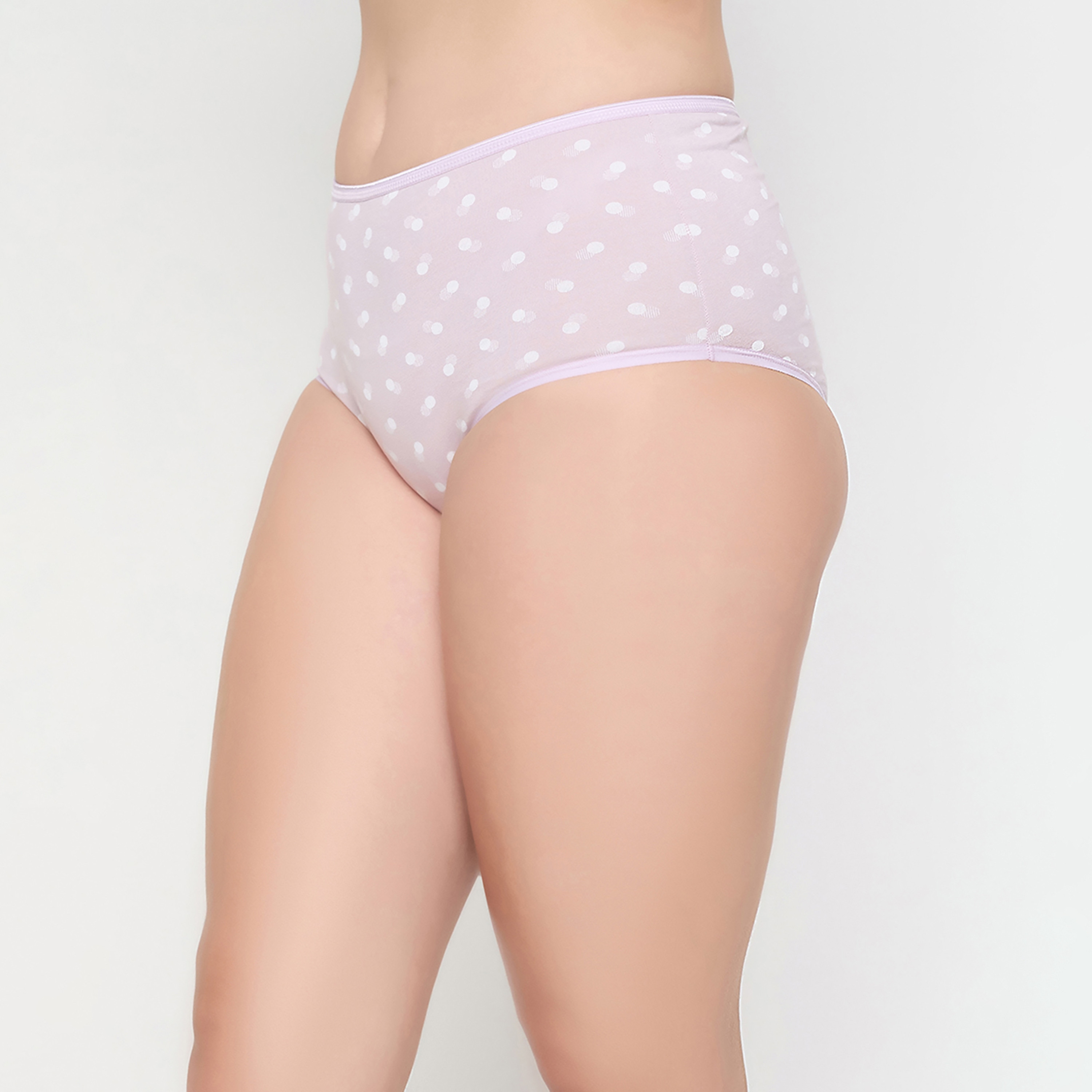 مجموعة من 3 سراويل داخلية هيبستر نسائية عالية الخصر من كلوفيا - قطن-women-clothing-lingerie-panties-image-3