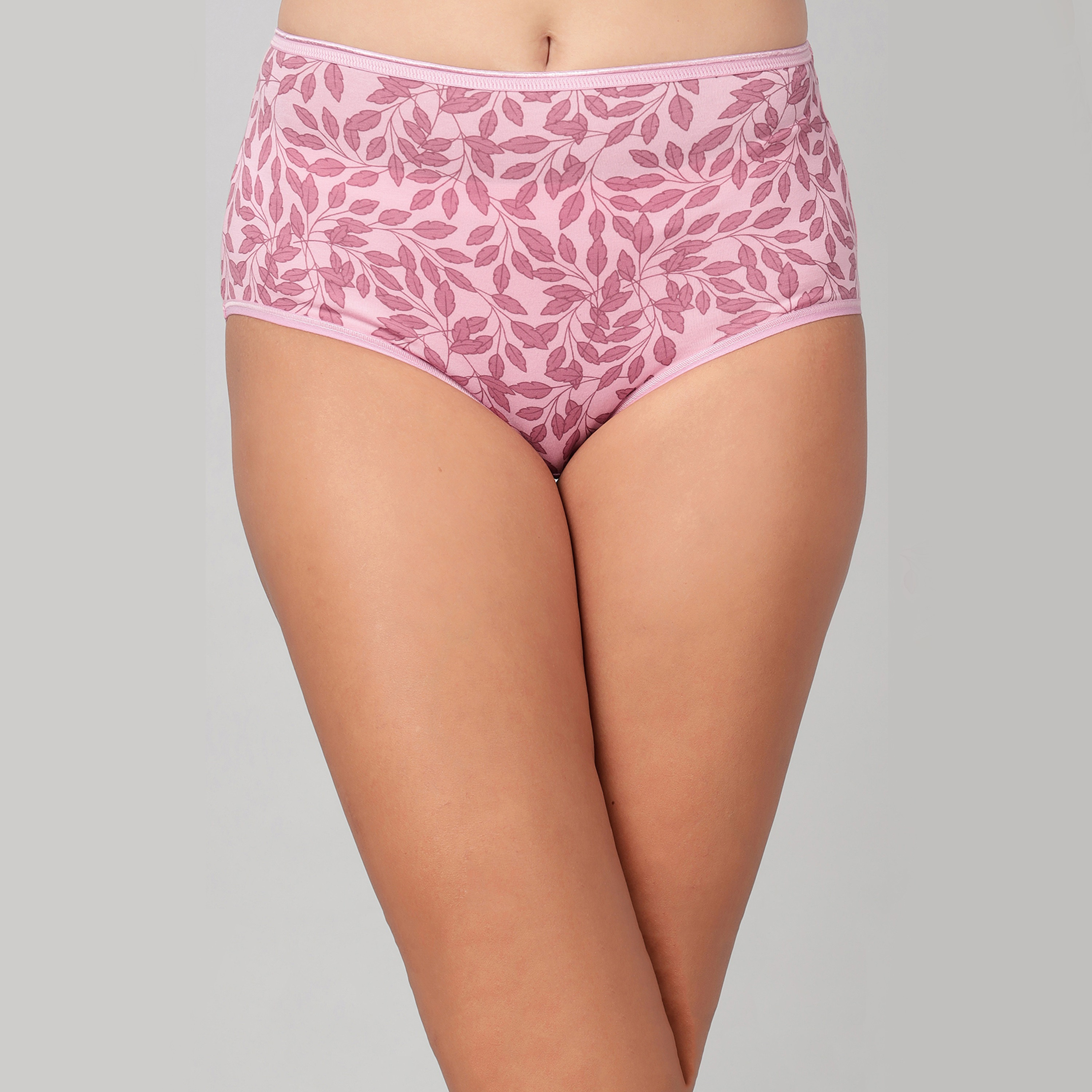 Clovia Pack of 3 High Waist Leaf Print Women's Hipster Panties - Cotton-women-clothing-lingerie-panties-image-3
