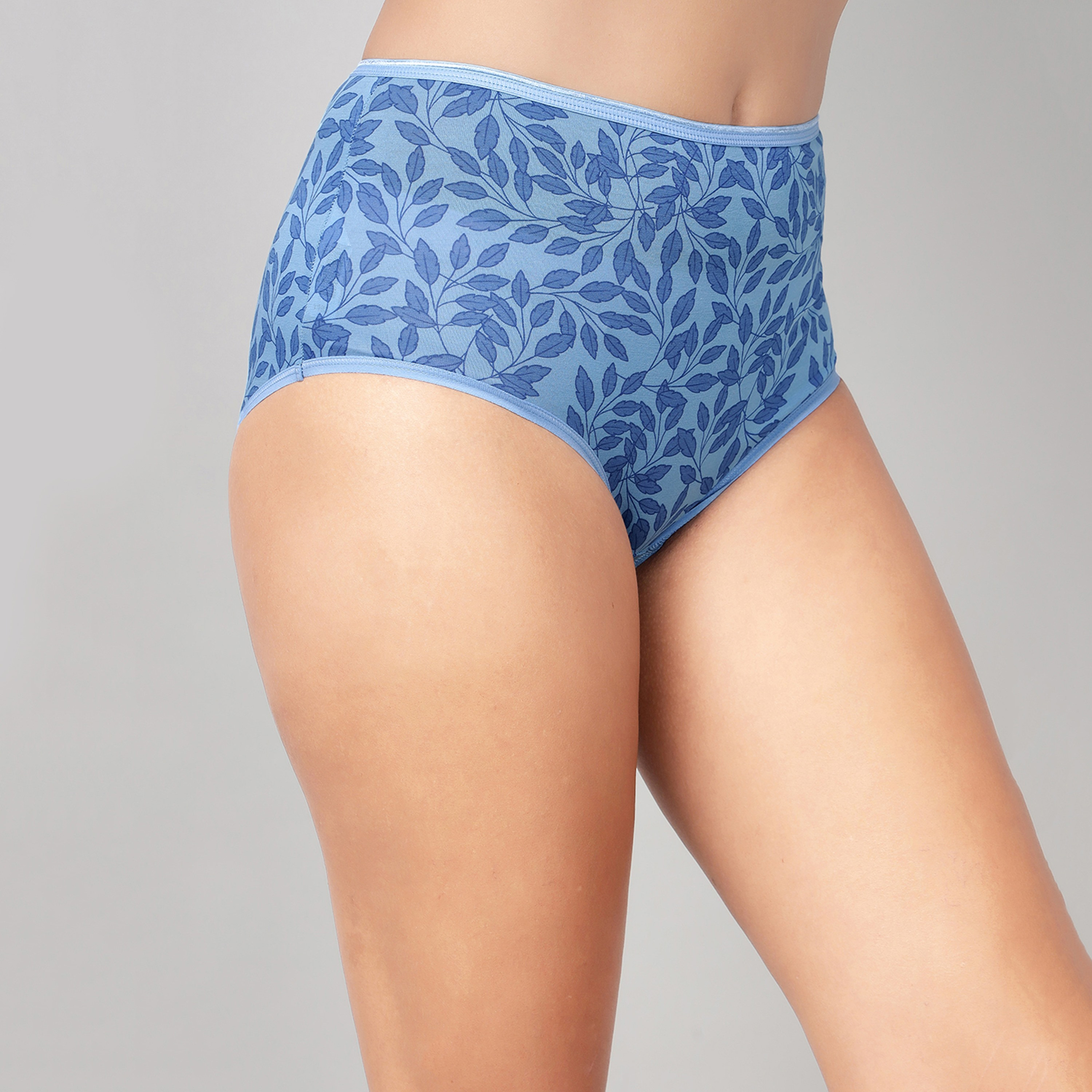 Clovia Pack of 3 High Waist Leaf Print Women's Hipster Panties - Cotton-women-clothing-lingerie-panties-image-4