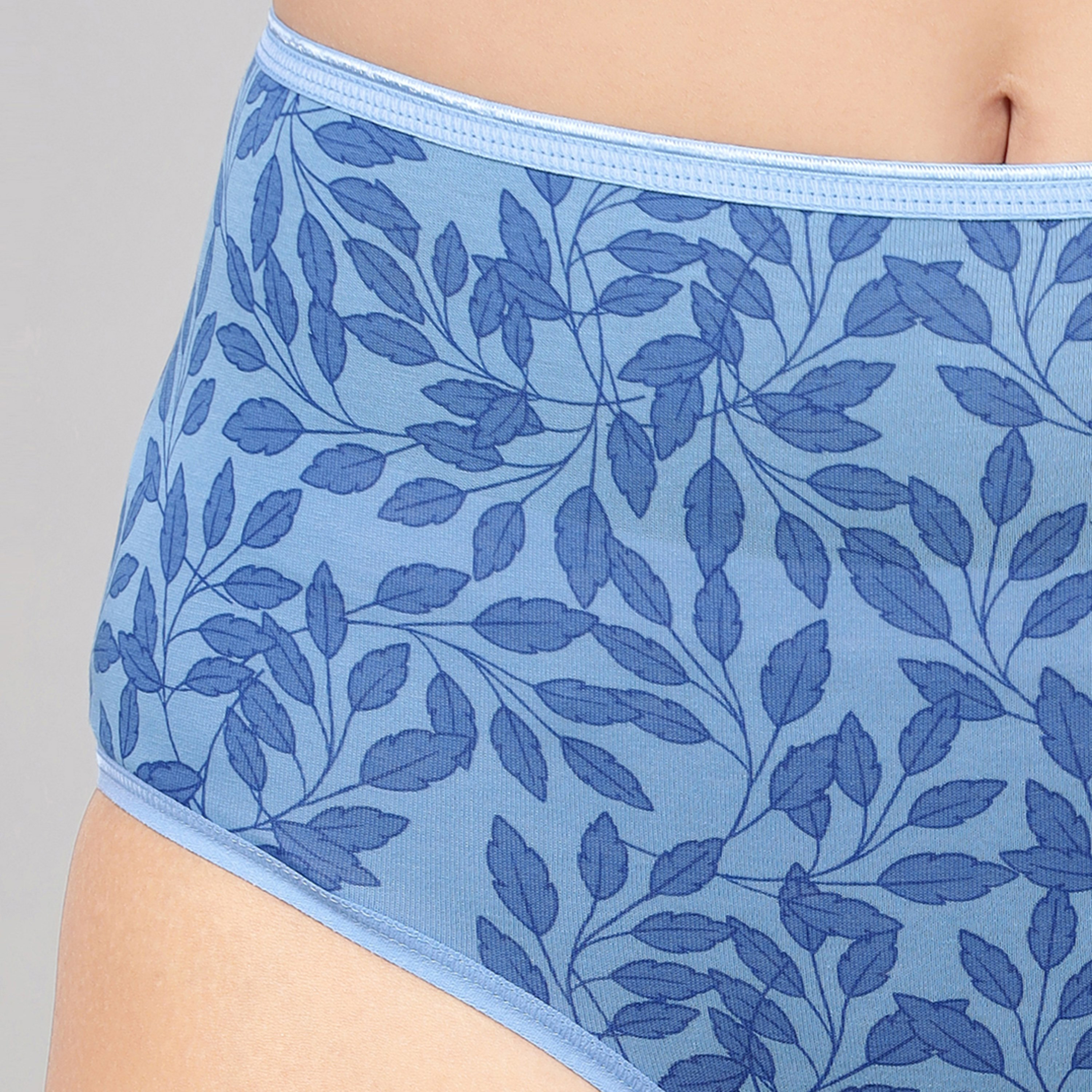 Clovia Pack of 3 High Waist Leaf Print Women's Hipster Panties - Cotton-women-clothing-lingerie-panties-image-7