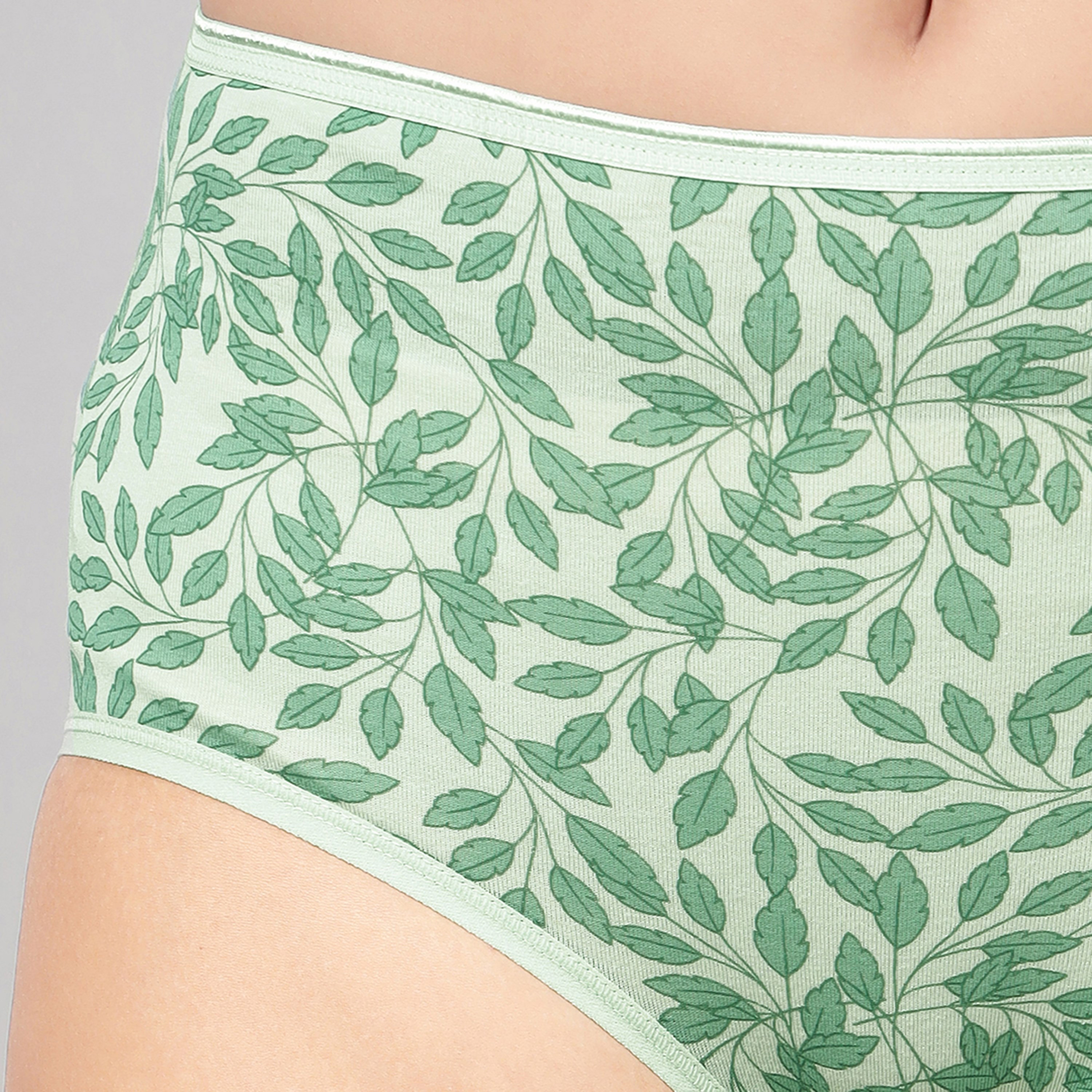 Clovia Pack of 3 High Waist Leaf Print Women's Hipster Panties - Cotton-women-clothing-lingerie-panties-image-8