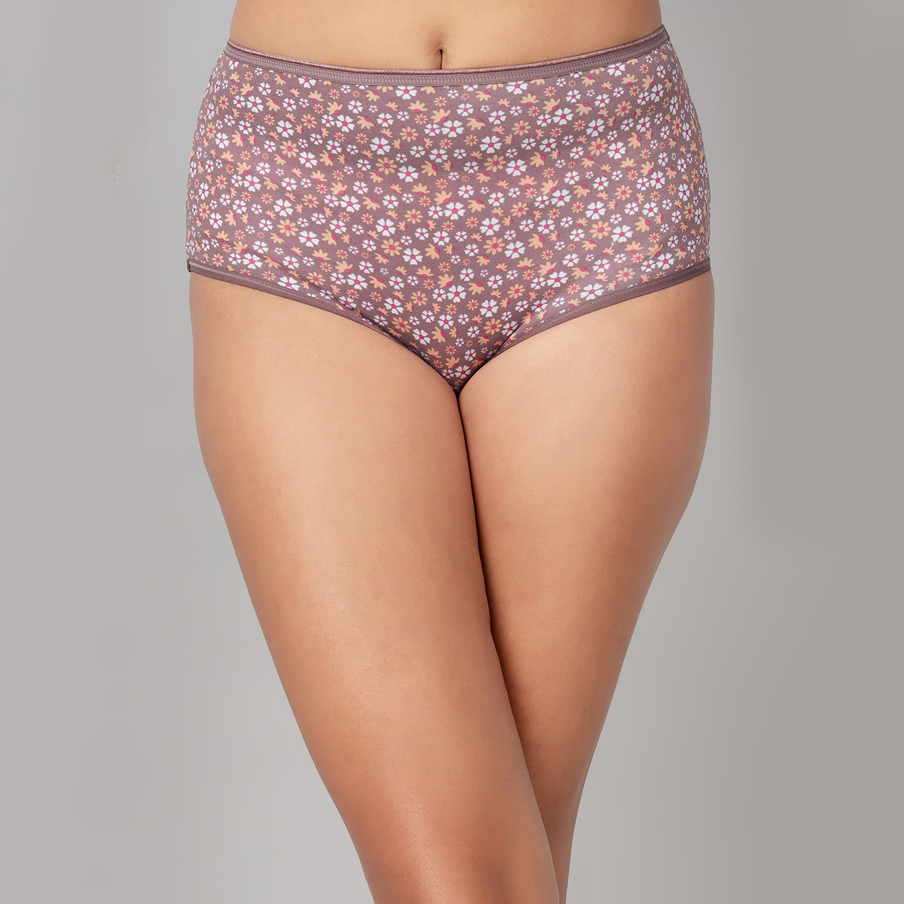 Clovia Pack of 3 High Waist Floral Print Women's Hipster Panties - Cotton-women-clothing-lingerie-panties-image-2