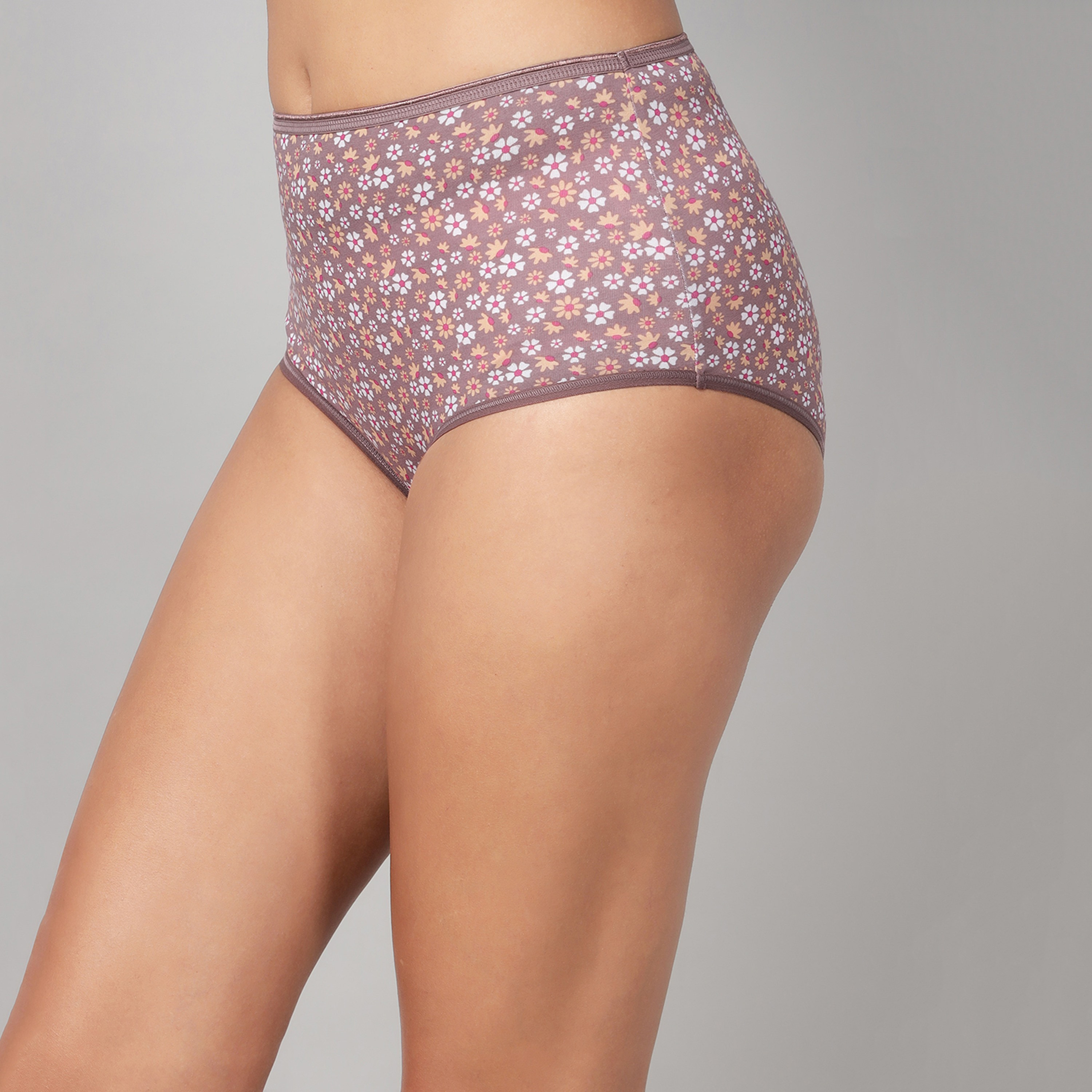 Clovia Pack of 3 High Waist Floral Print Women's Hipster Panties - Cotton-women-clothing-lingerie-panties-image-5