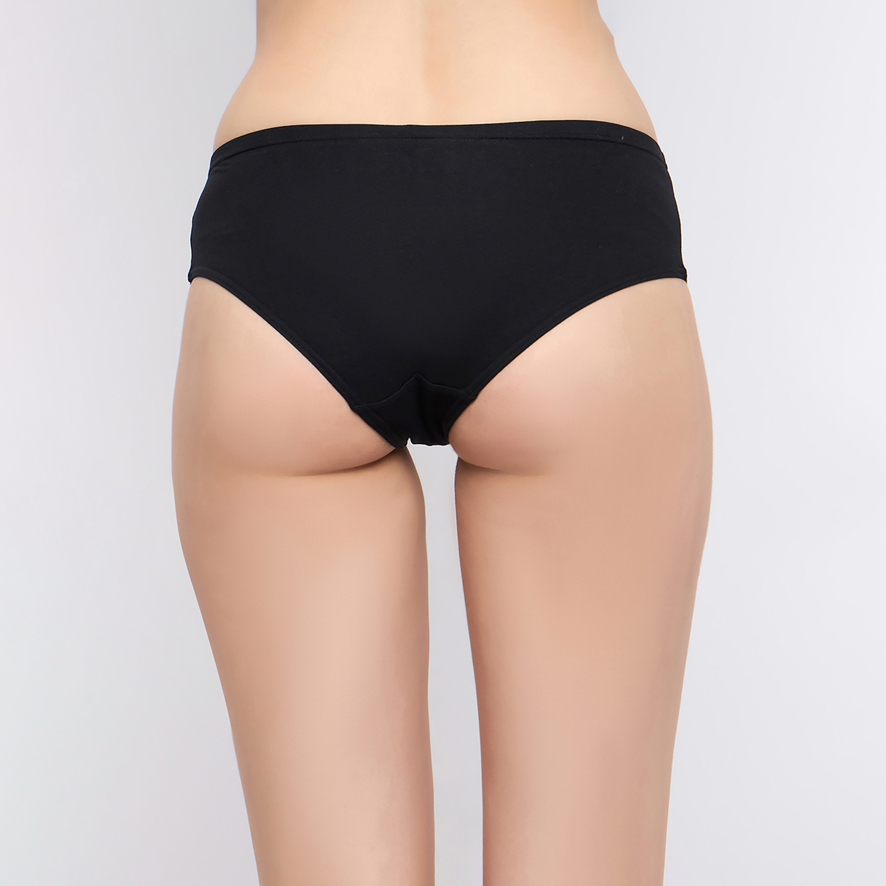 مجموعة من 3 سراويل داخلية نسائية مرنة متوسطة الخصر من كلوفيا - قطن-women-clothing-lingerie-panties-image-8
