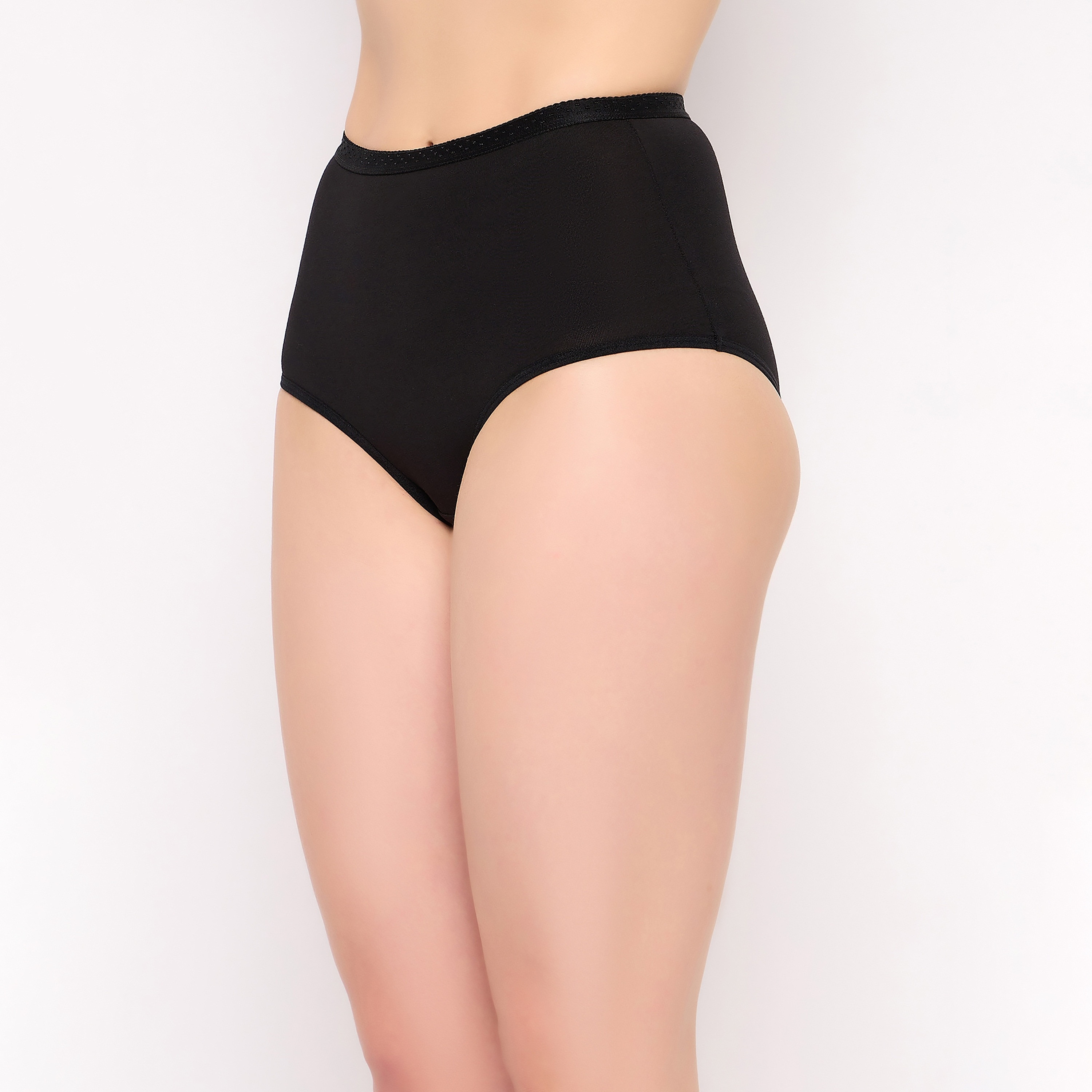 مجموعة من 3 سراويل داخلية هيبستر نسائية عالية الخصر من كلوفيا - قطن-women-clothing-lingerie-panties-image-4