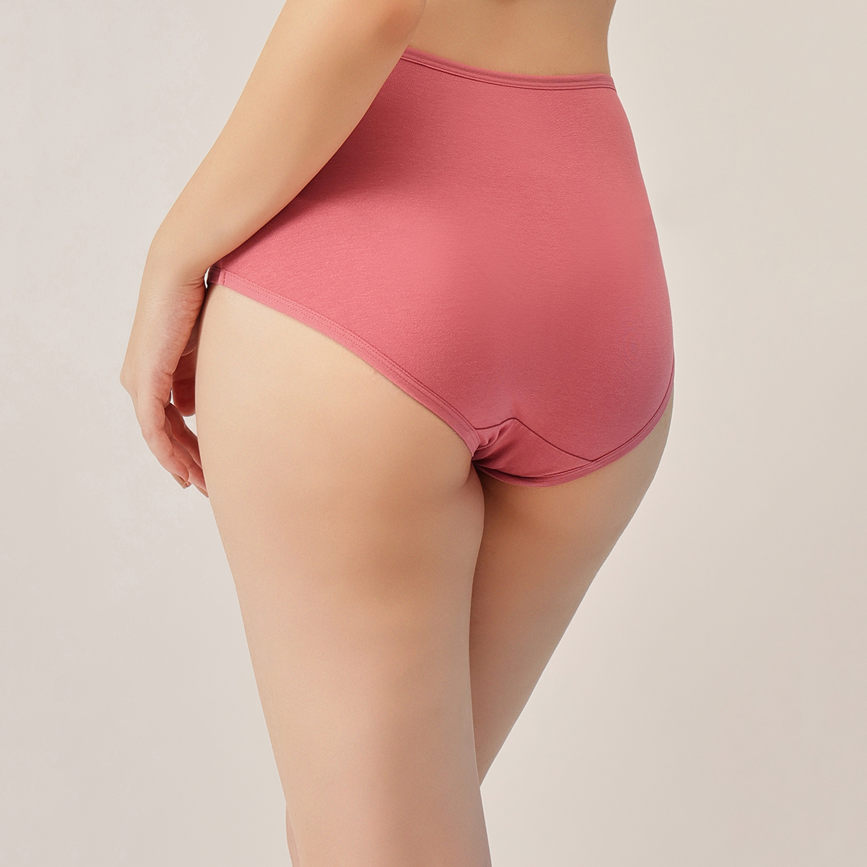 مجموعة من 3 سراويل داخلية هيبستر نسائية عالية الخصر من كلوفيا - قطن-women-clothing-lingerie-panties-image-4