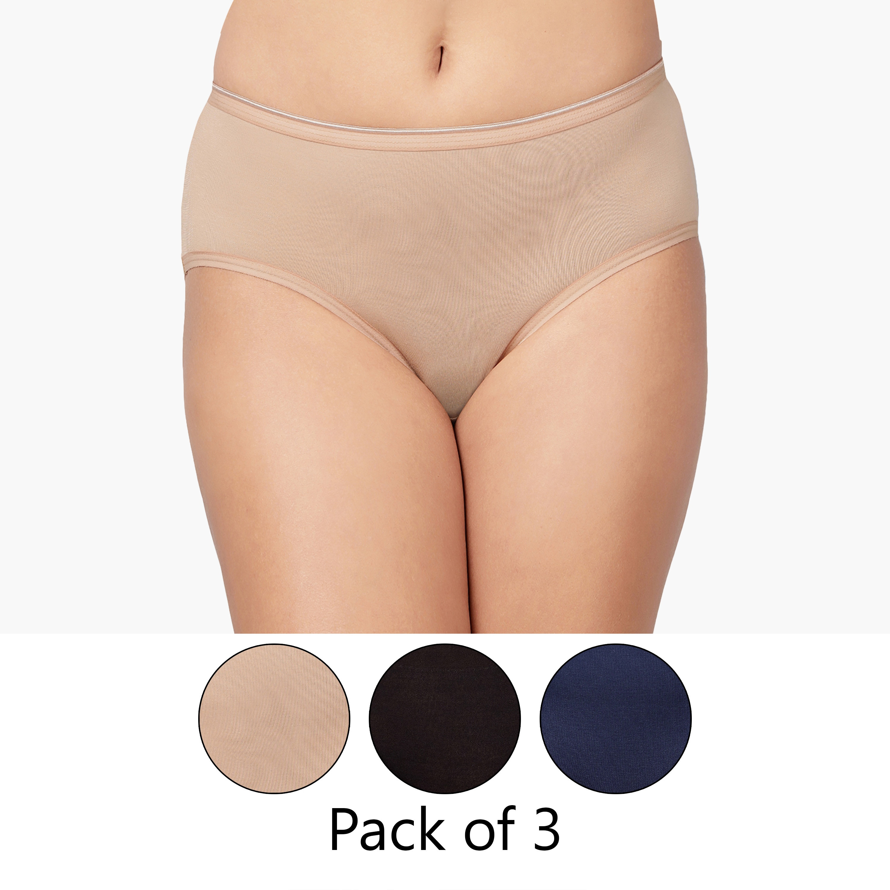 Clovia Pack of 3 Mid Waist Women's Hipster Panties - Modal-women-clothing-lingerie-panties-image-1