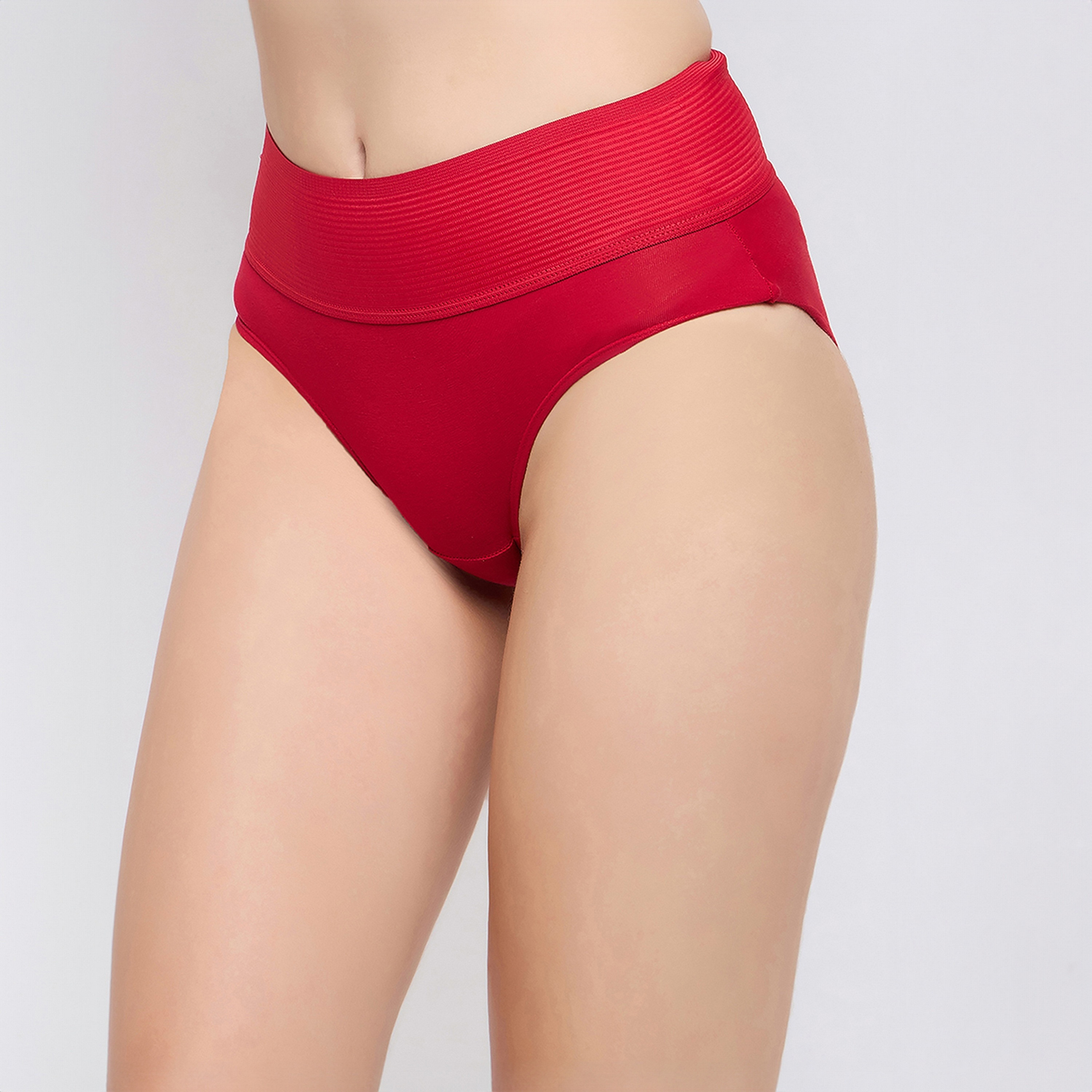 مجموعة من قطعتين من سراويل داخلية هيبستر نسائية عالية الخصر تامي تاكر من كلوفيا - قطن-women-clothing-lingerie-panties-image-4