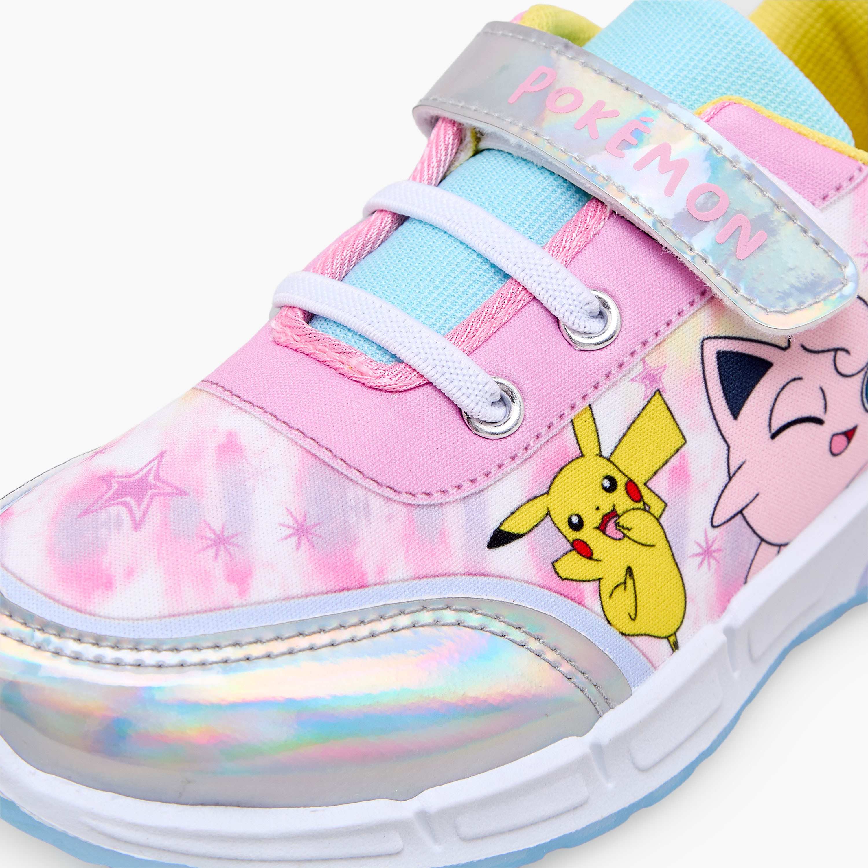 Pokemon Girls Pikachu Print Ankle Sneakers-girls-shoes-sneakers-image-7