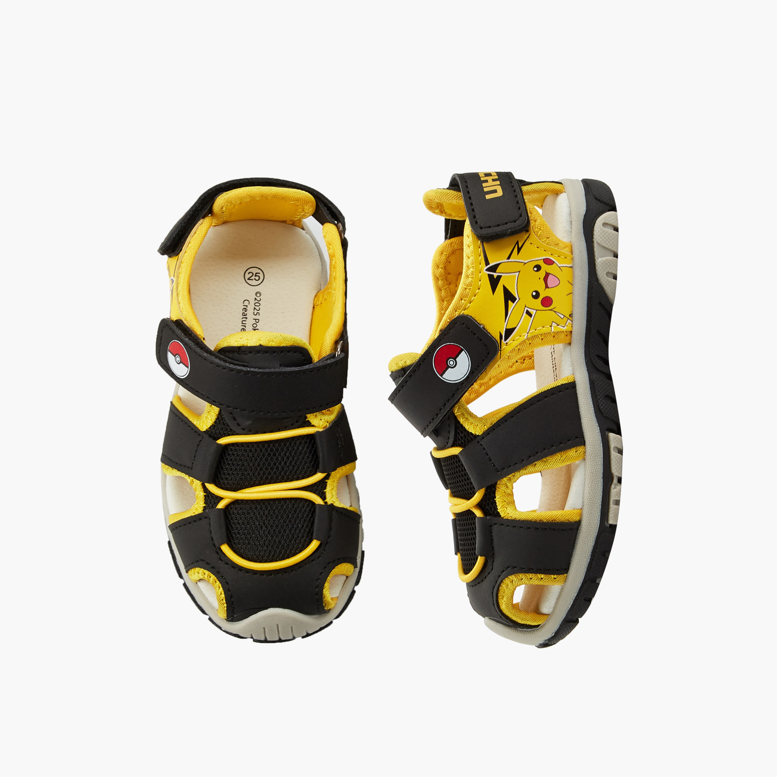 صندل بطبعات بوكيمون بشريط إغلاق لاصق للأولاد-boys-shoes-sandals-image-1