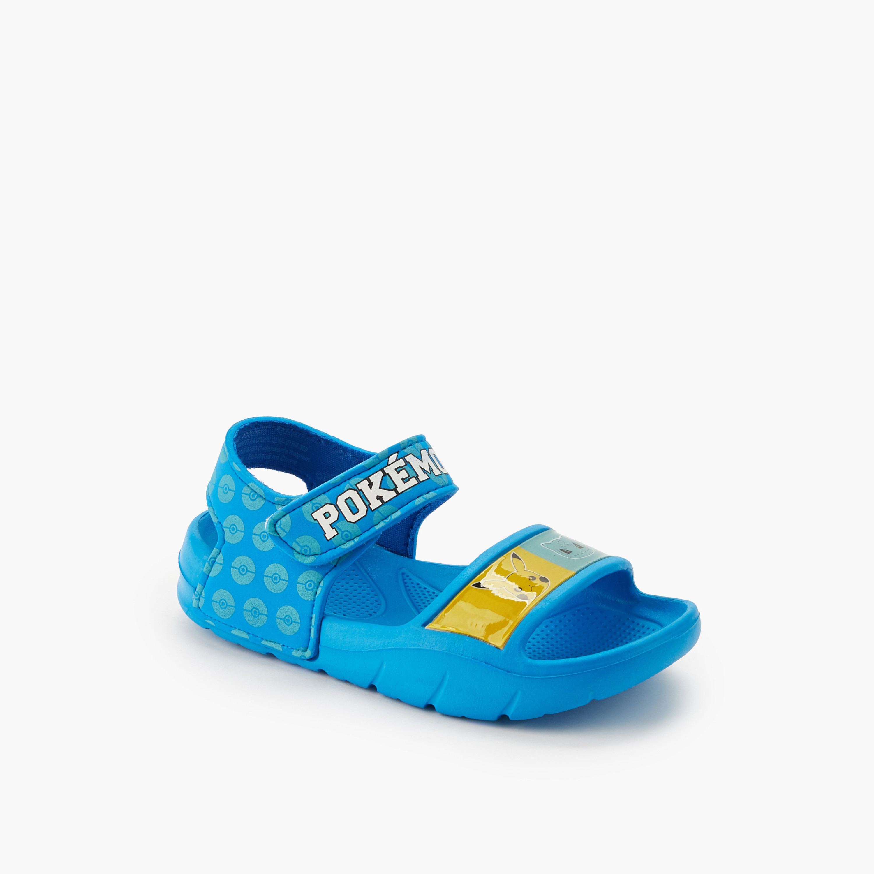 Pokemon Boys Printed Hook & Loop Sandals-boys-shoes-sandals-image-2