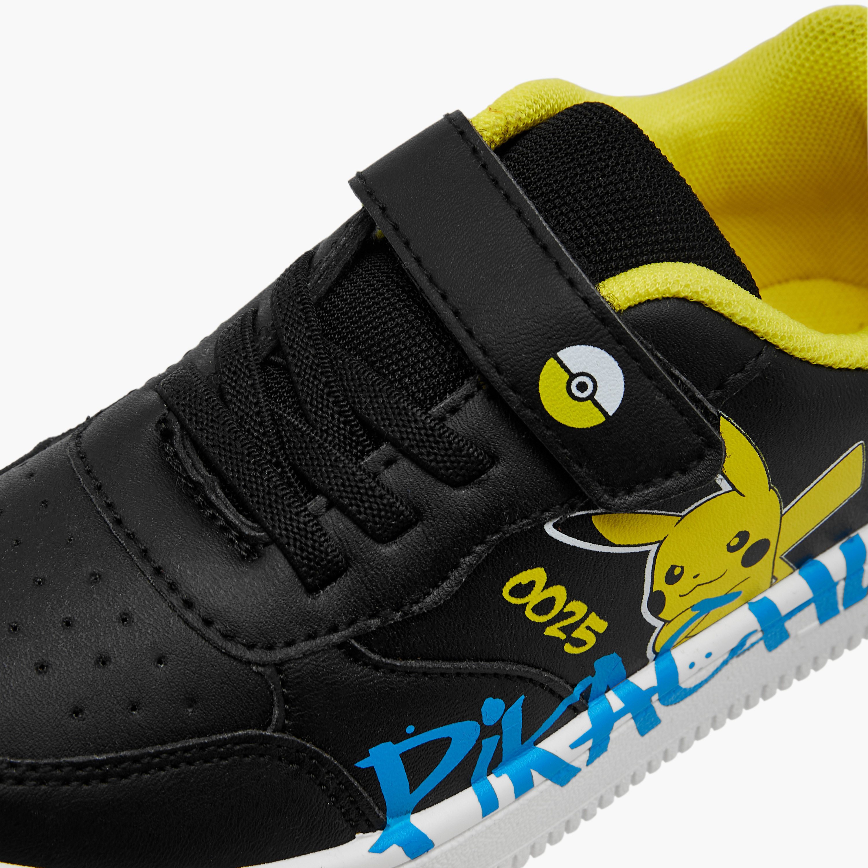 Pokemon Pikachu Print Sneakers with Hook and Loop Closure-boys-shoes-sneakers-image-4