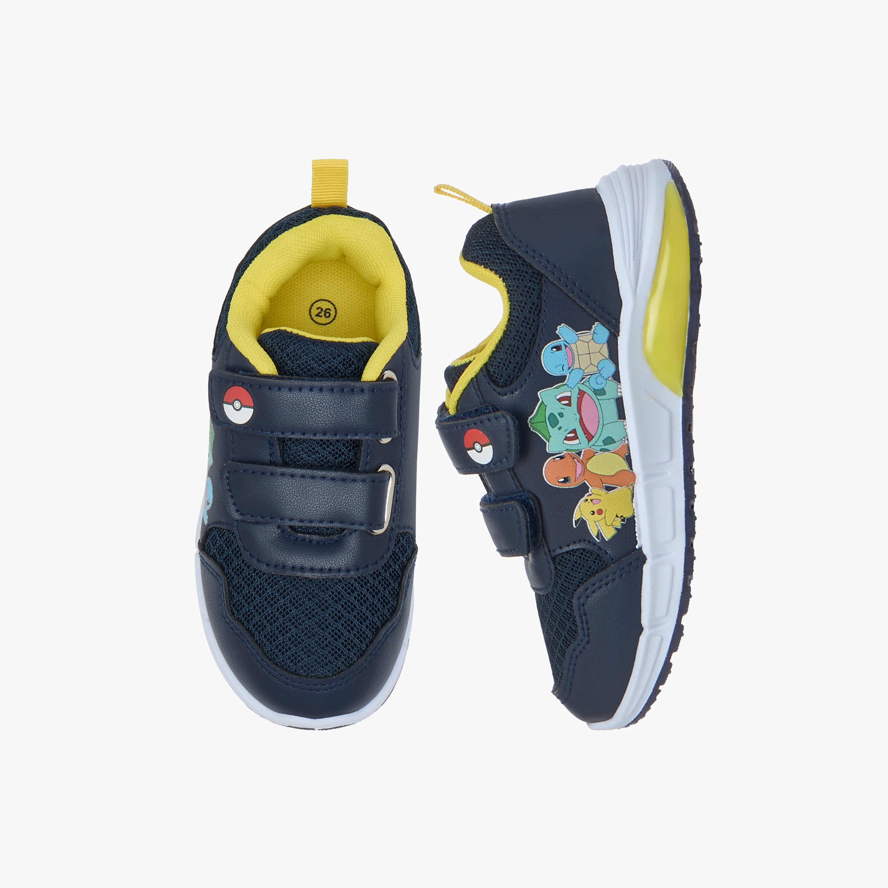 حذاء سنيكرز مضيء بشريط إغلاق لاصق للأولاد من بوكيمون-boys-shoes-sneakers-image-1