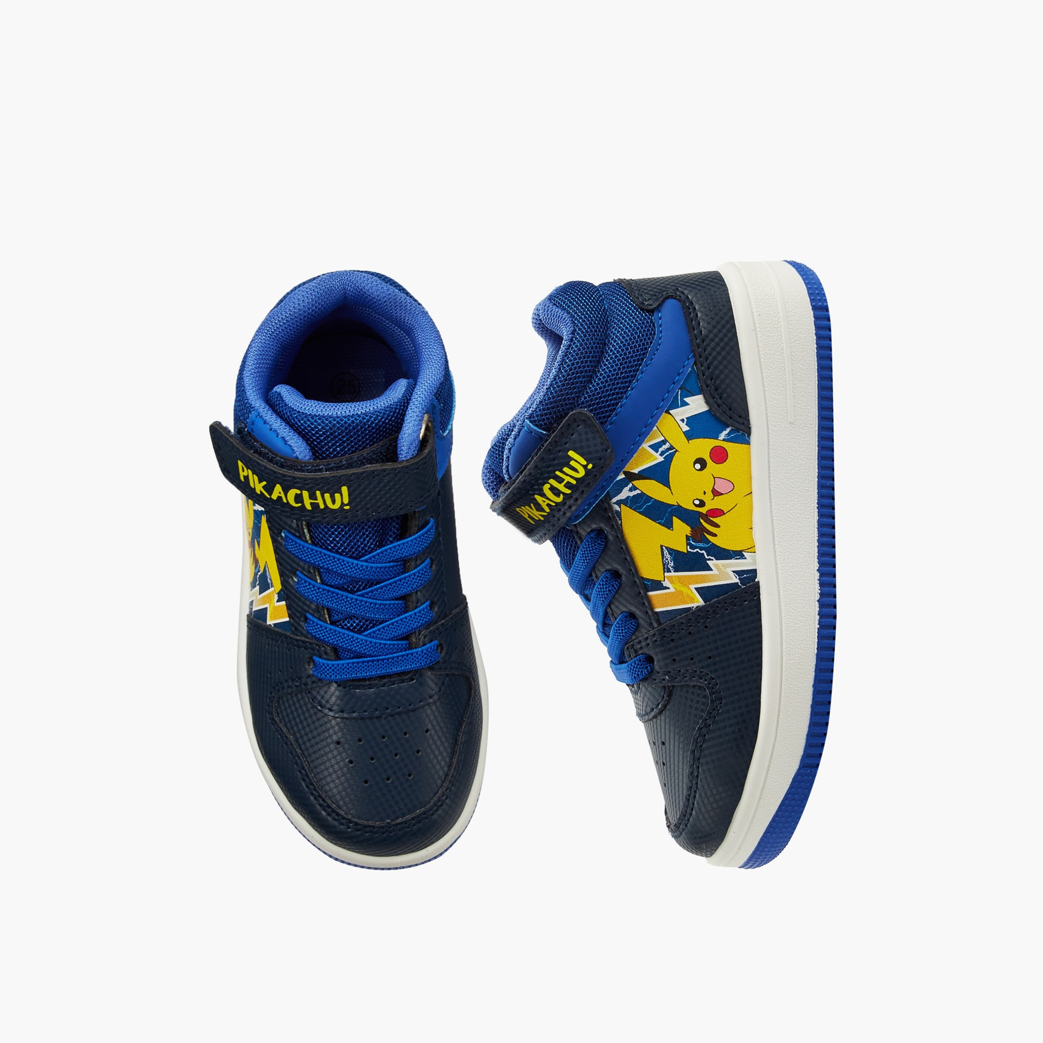 Pokemon Boys Pikachu Print High Top Sneakers-boys-shoes-sneakers-image-1