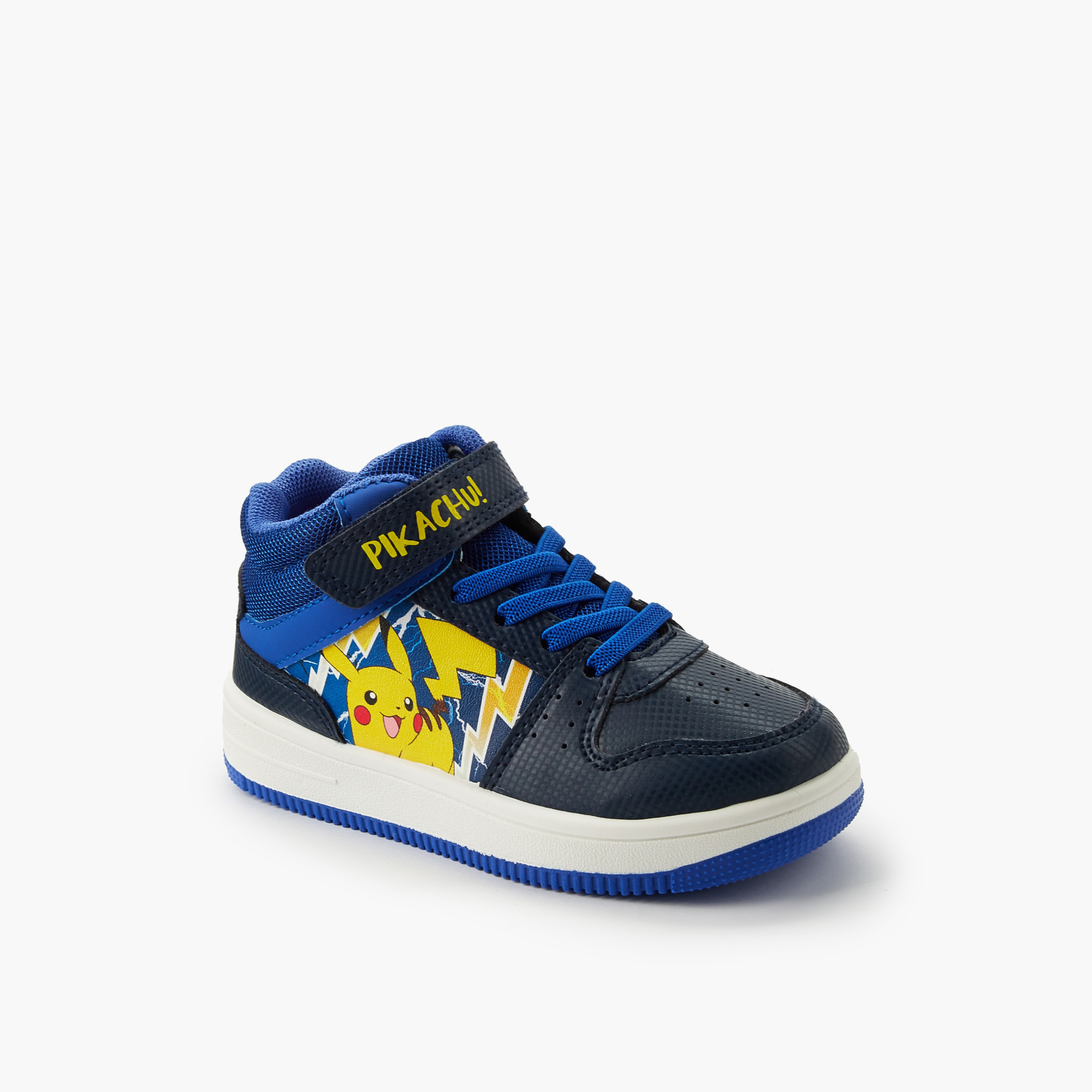 Pokemon Boys Pikachu Print High Top Sneakers-boys-shoes-sneakers-image-2
