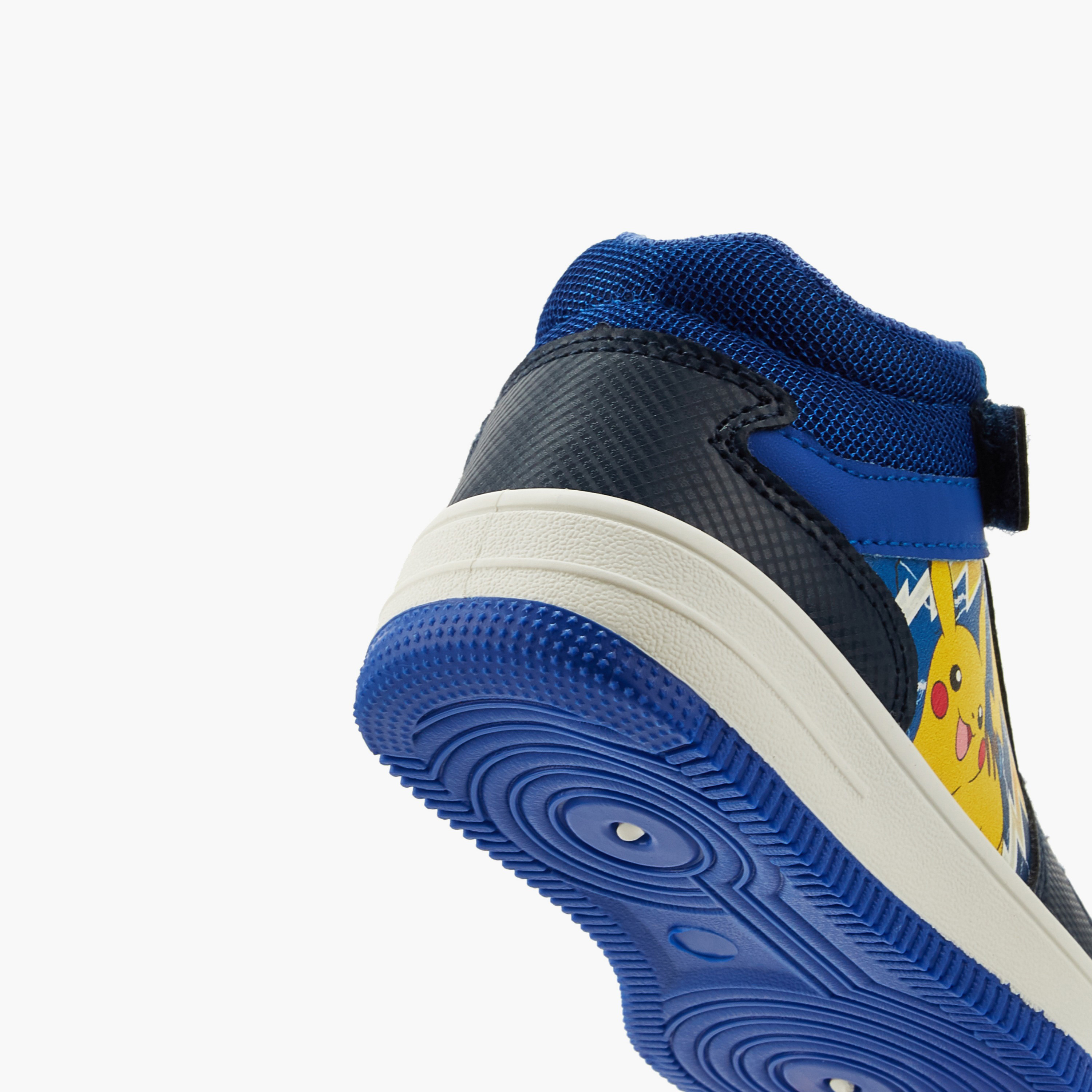 Pokemon Boys Pikachu Print High Top Sneakers-boys-shoes-sneakers-image-5