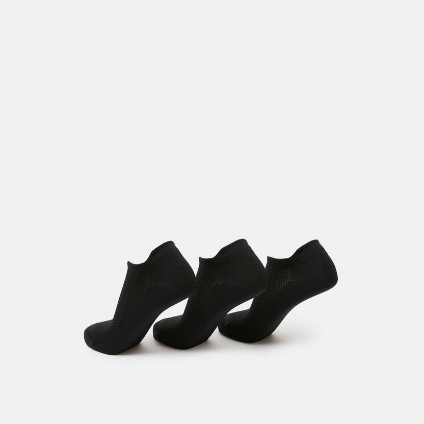 Dash Solid Ankle Length Sports Socks - Set of 3-Men%27s Socks-image-2