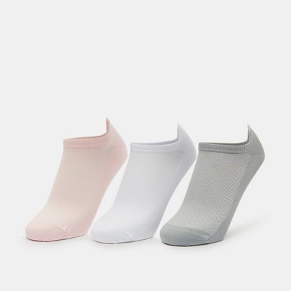 Dash Solid Ankle Length Socks - Set of 3-Women%27s Socks-image-0