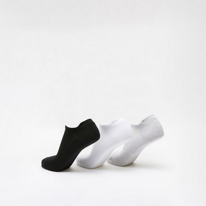 Dash Textured Ankle Length Socks - Set of 3-Women%27s Socks-image-2