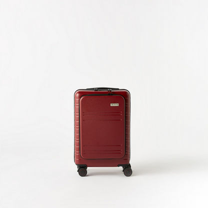WAVE Textured Hardcase Trolley Bag with Retractable Handle-Luggage-image-1
