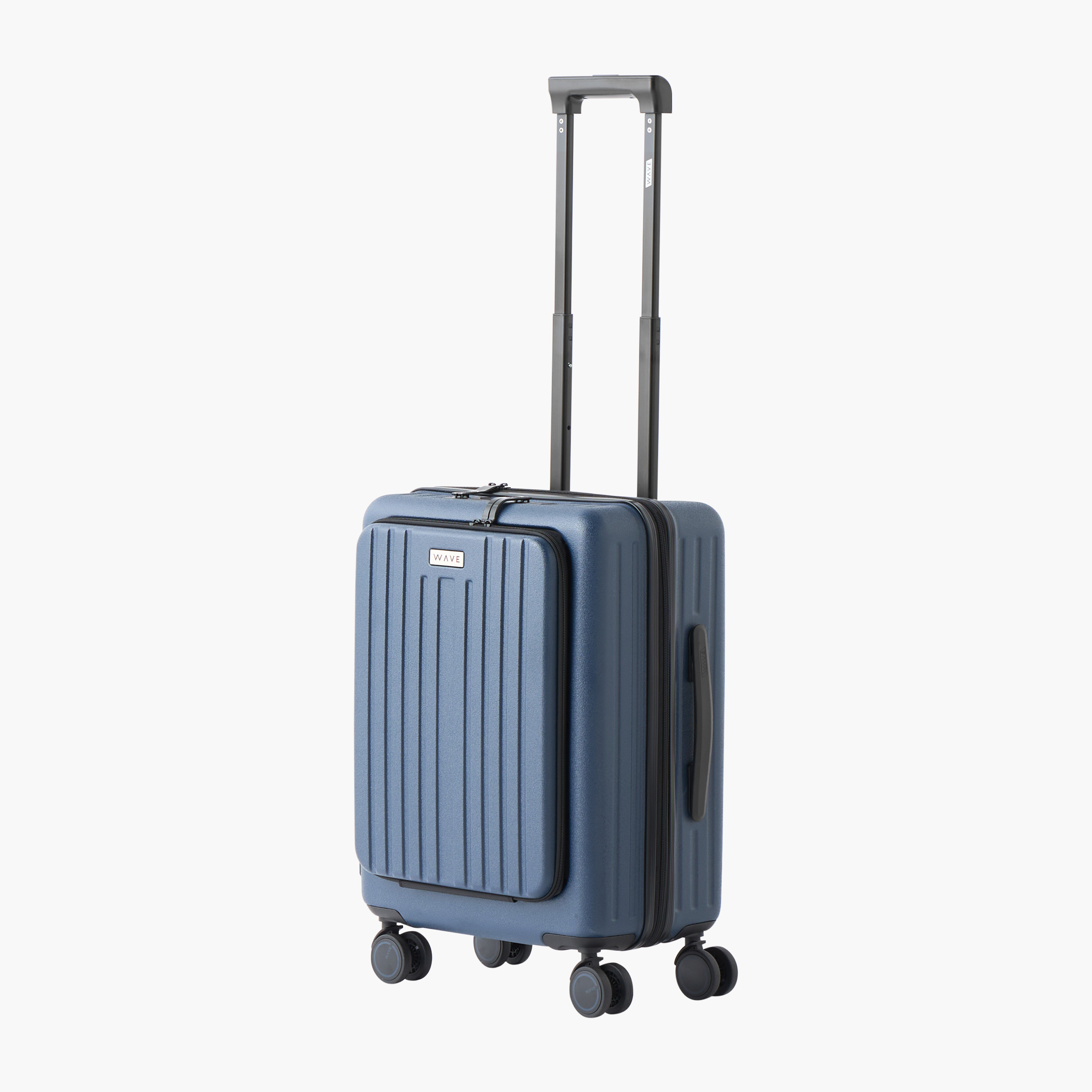 WAVE Textured Hardcase Trolley with Retractable Handle - 20 Inches Check-in Bag-travel-luggagesandbags-luggage-image-1
