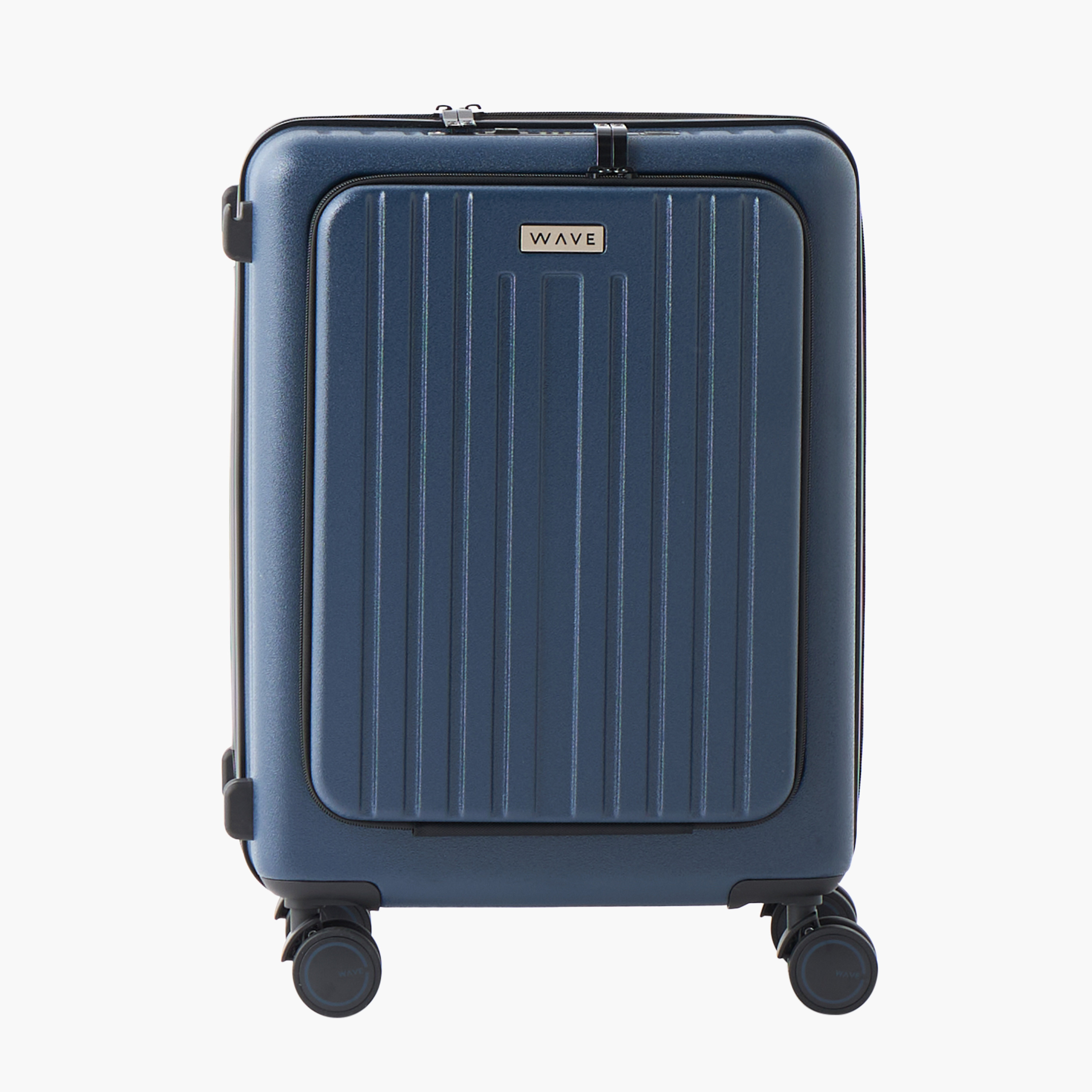 WAVE Textured Hardcase Trolley with Retractable Handle - 20 Inches Check-in Bag-travel-luggagesandbags-luggage-image-3