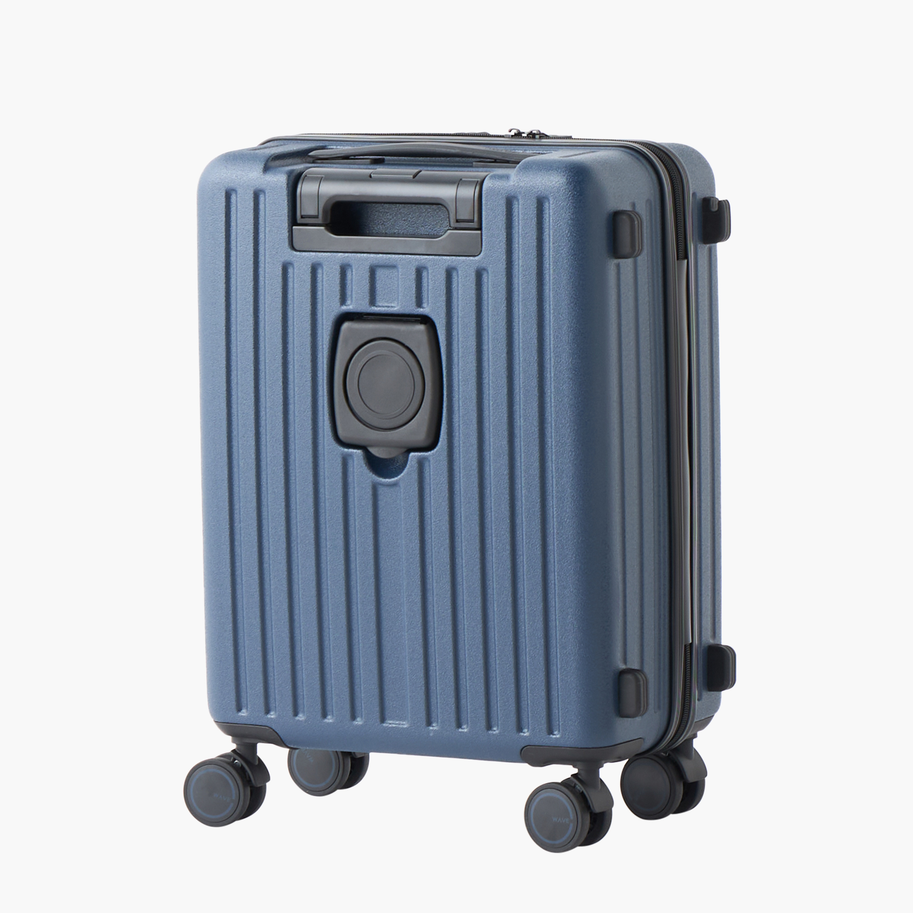 WAVE Textured Hardcase Trolley with Retractable Handle - 20 Inches Check-in Bag-travel-luggagesandbags-luggage-image-4