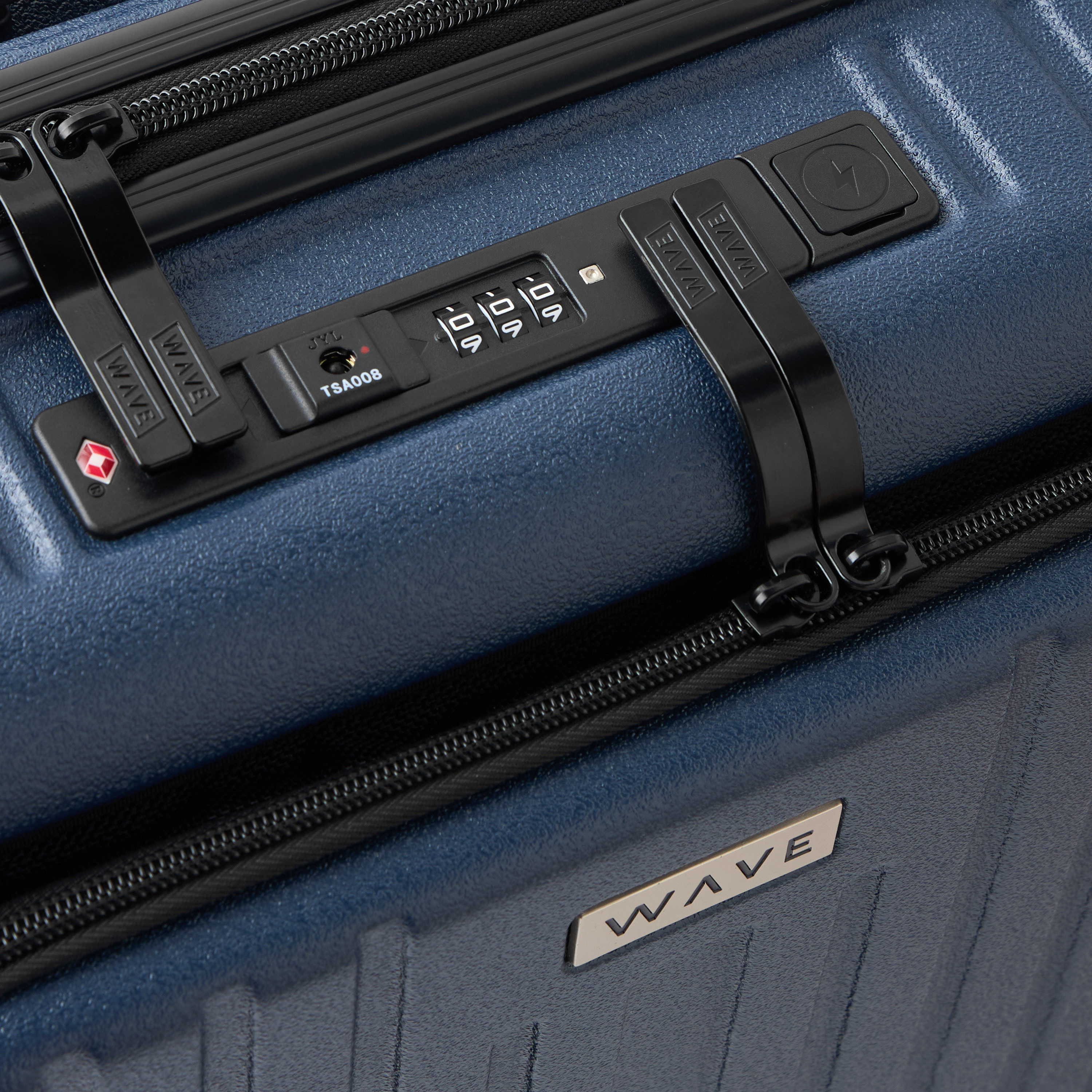 WAVE Textured Hardcase Trolley with Retractable Handle - 20 Inches Check-in Bag-travel-luggagesandbags-luggage-image-5