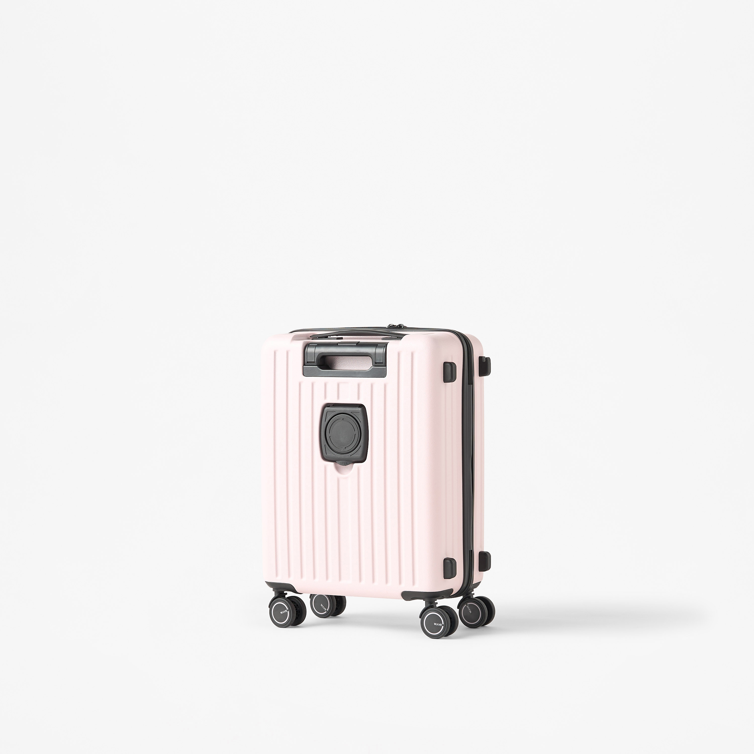 WAVE Textured Hardcase Trolley with Retractable Handle - 20 Inches Check-in Bag-travel-luggagesandbags-luggage-image-3