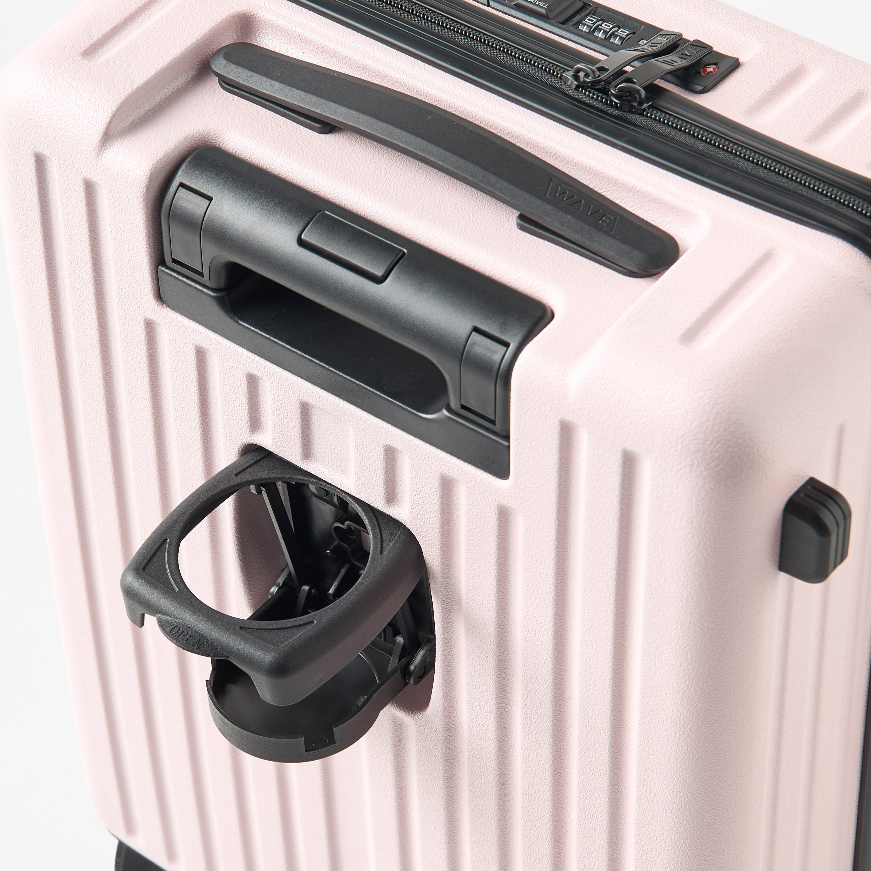 WAVE Textured Hardcase Trolley with Retractable Handle - 20 Inches Check-in Bag-travel-luggagesandbags-luggage-image-6
