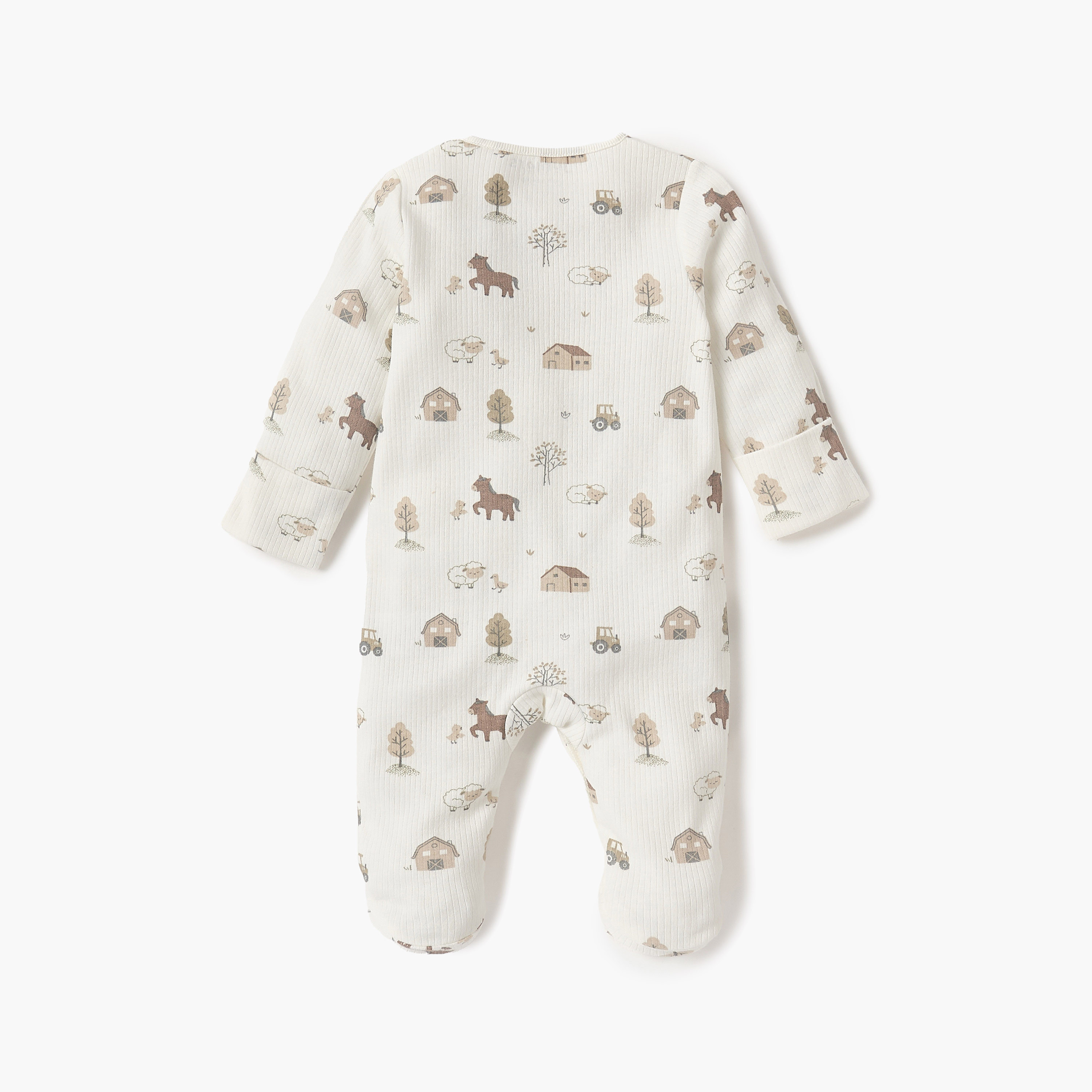 بدلة نوم مغلقة القدمين بأكمام طويلة وطبعات من جونيورز-baby-boys-clothing-nightwear-sleepsuits-image-2