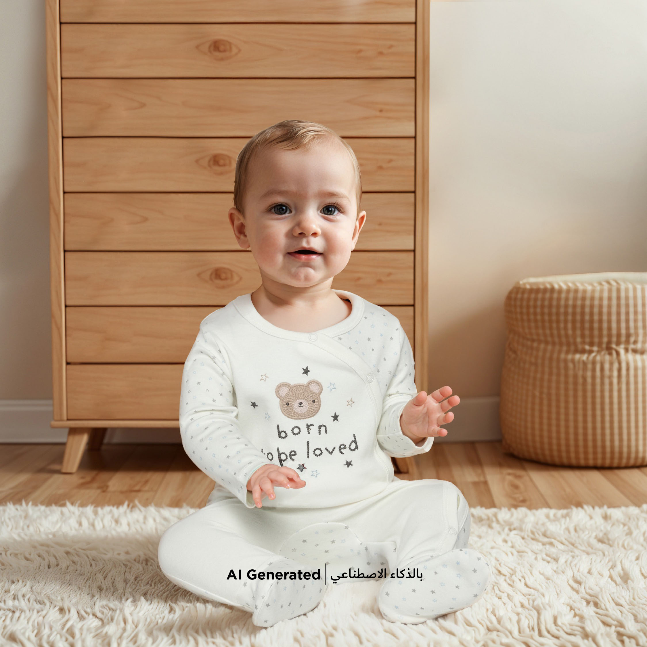 Juniors Embroidered Closed Feet Sleepsuit with Zip Closure-baby-boys-clothing-nightwear-sleepsuits-image-5