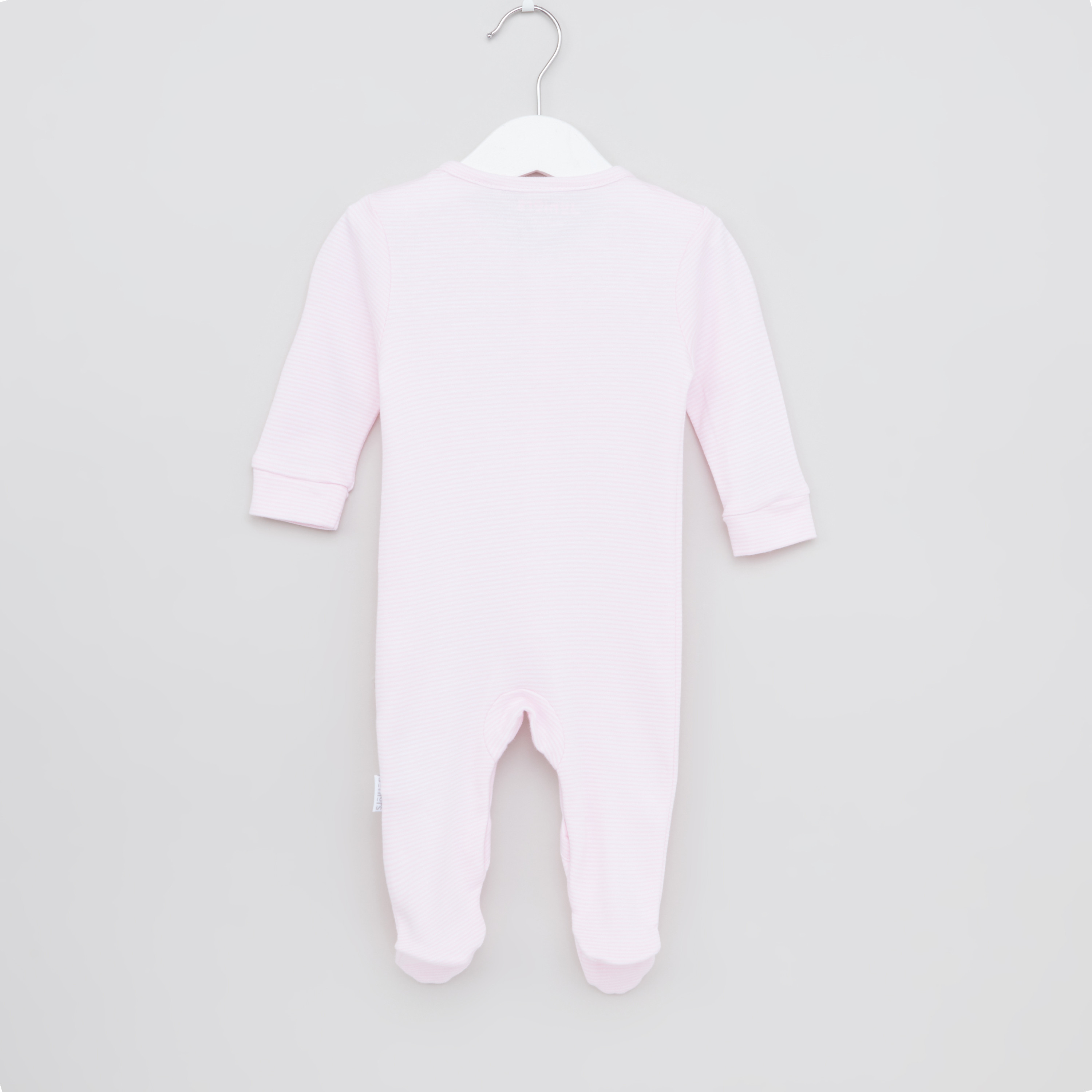 Juniors Striped Sleepsuit with Long Sleeves-baby-girls-clothing-nightwear-sleepsuits-image-3