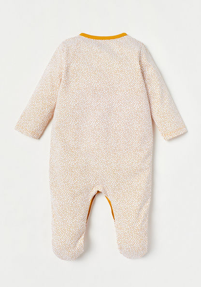Juniors Printed Closed Feet Sleepsuit with Button Closure-Sleepsuits-image-3