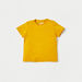 Juniors Solid T-shirt with Short Sleeves and Button Closure-T Shirts-thumbnail-0
