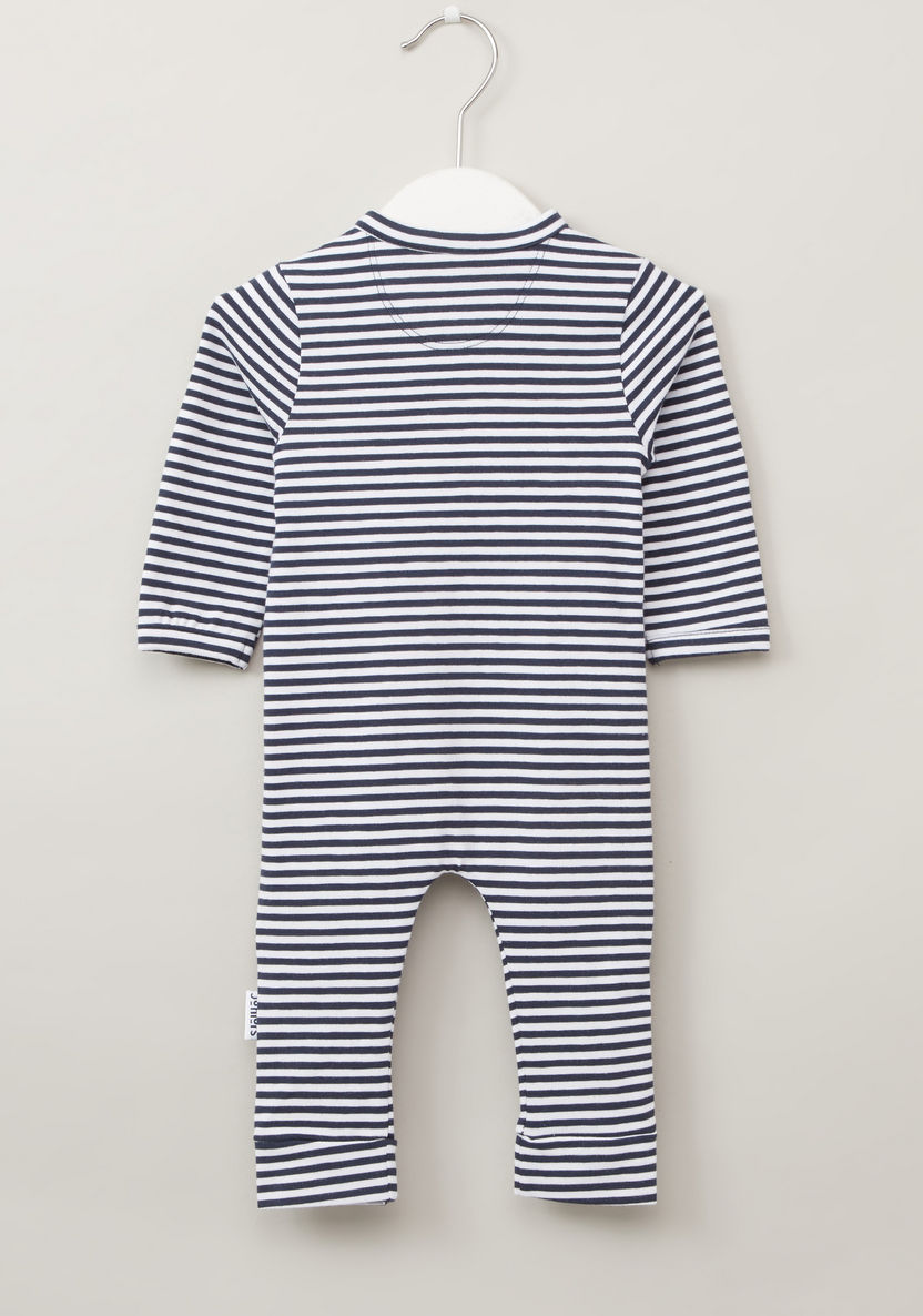Juniors Striped Open Feet Sleepsuit-Sleepsuits-image-2