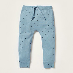Juniors Star Print Pyjama with Drawstring Closure
