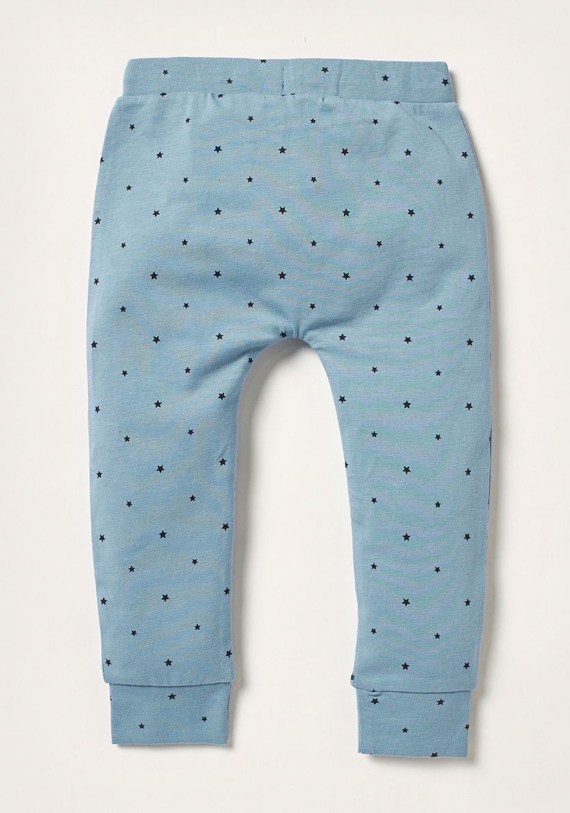 Juniors Star Print Pyjama with Drawstring Closure-Joggers-image-2