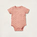 Juniors Heart Print Bodysuit with Short Sleeves and Snap Button Closure-Bodysuits-thumbnail-0