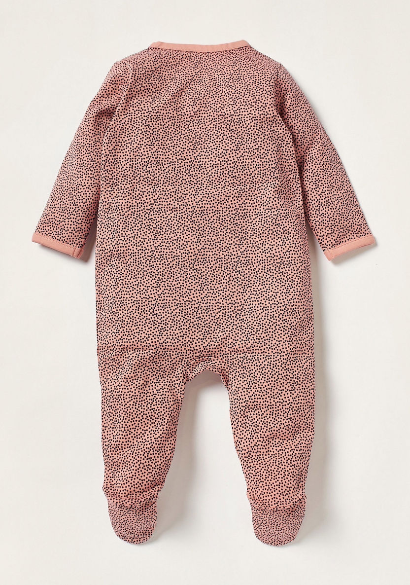 Juniors Printed Sleepsuit with Long Sleeves and Crew Neck-Sleepsuits-image-2