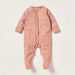 Juniors Heart Print Sleepsuit with Long Sleeves and Button Closure-Sleepsuits-thumbnail-0